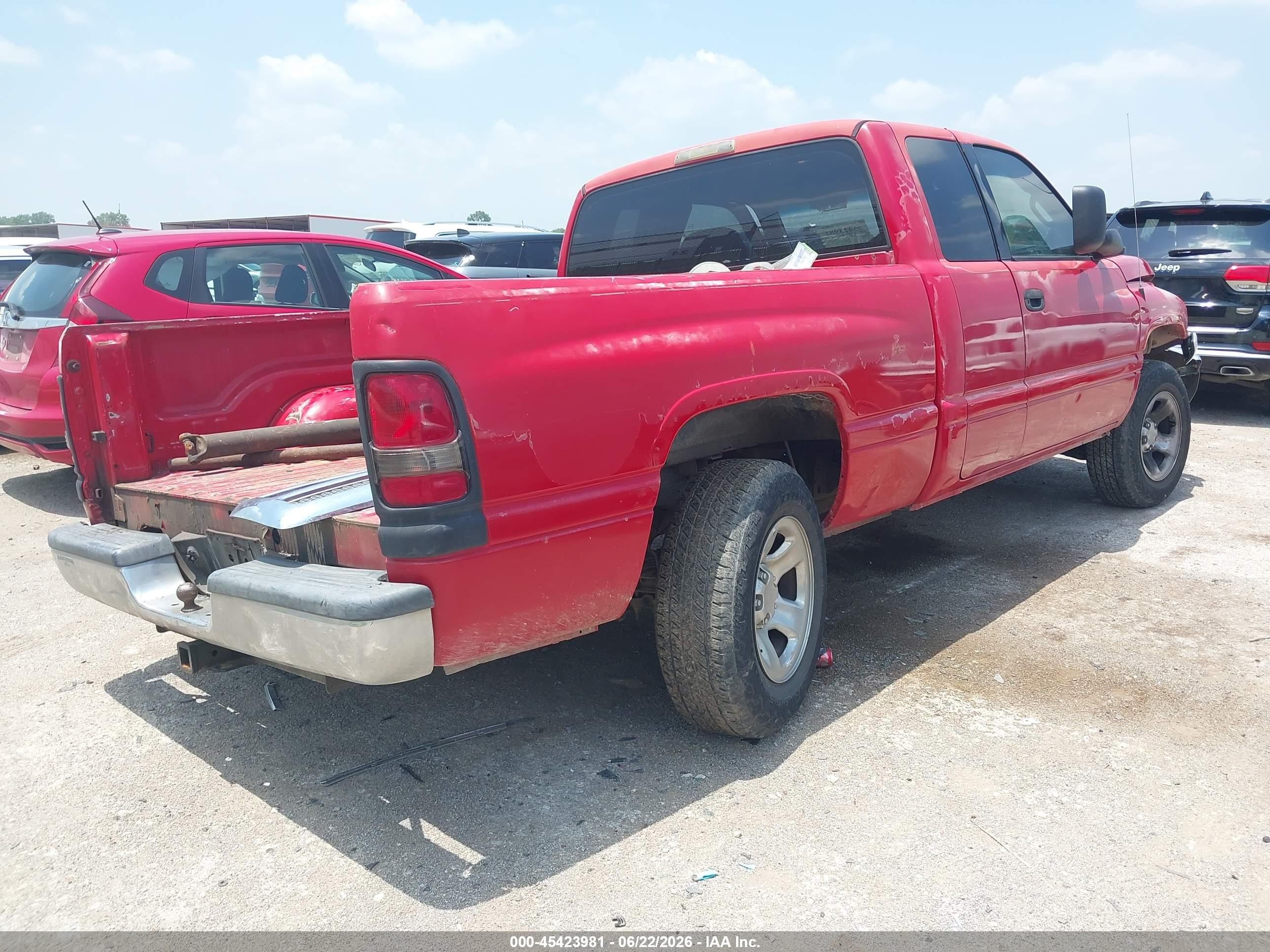 2001 Dodge Ram 1500 St Red vin: 3B7HC13Y11G210086
