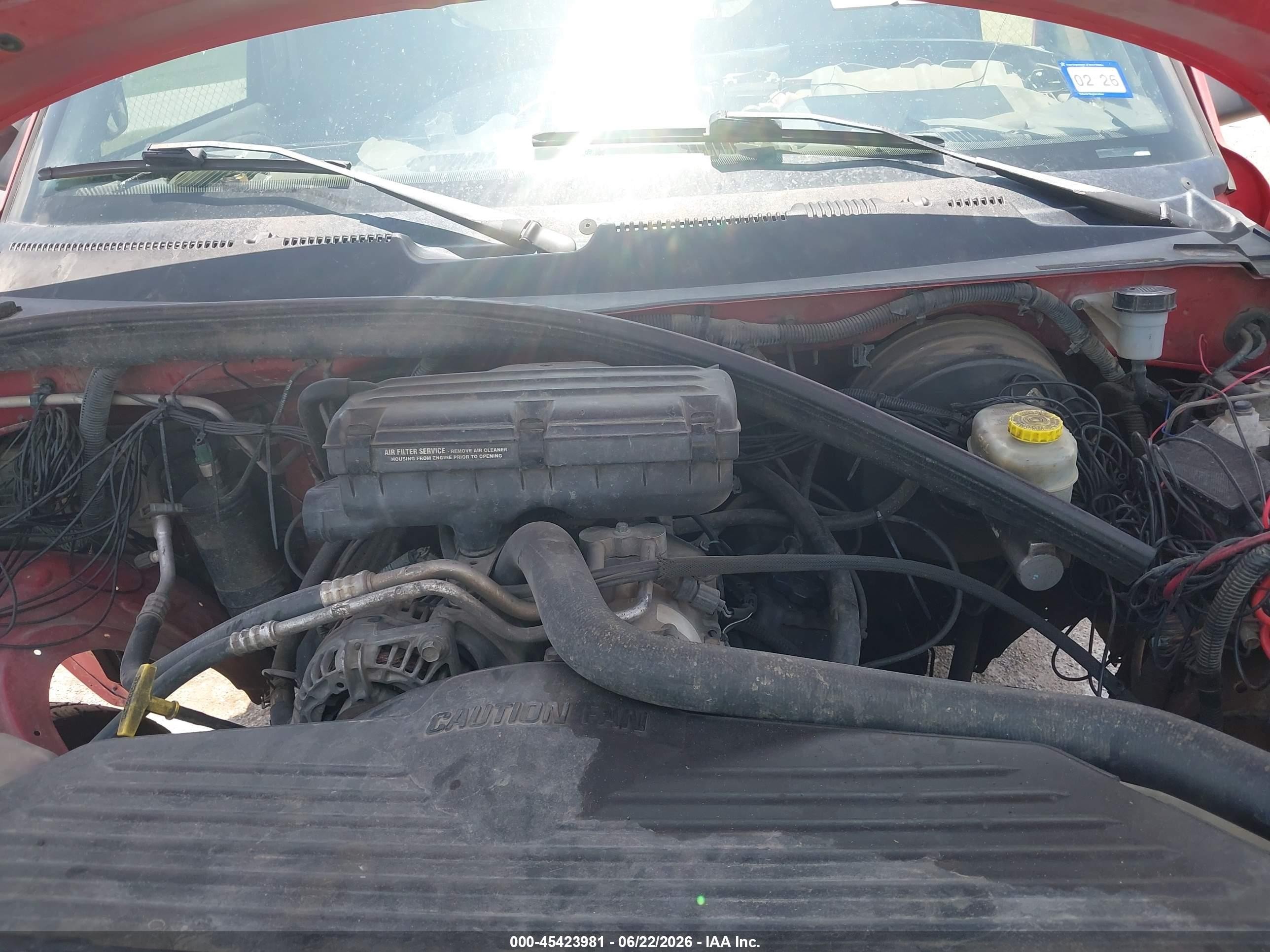 2001 Dodge Ram 1500 St Red vin: 3B7HC13Y11G210086