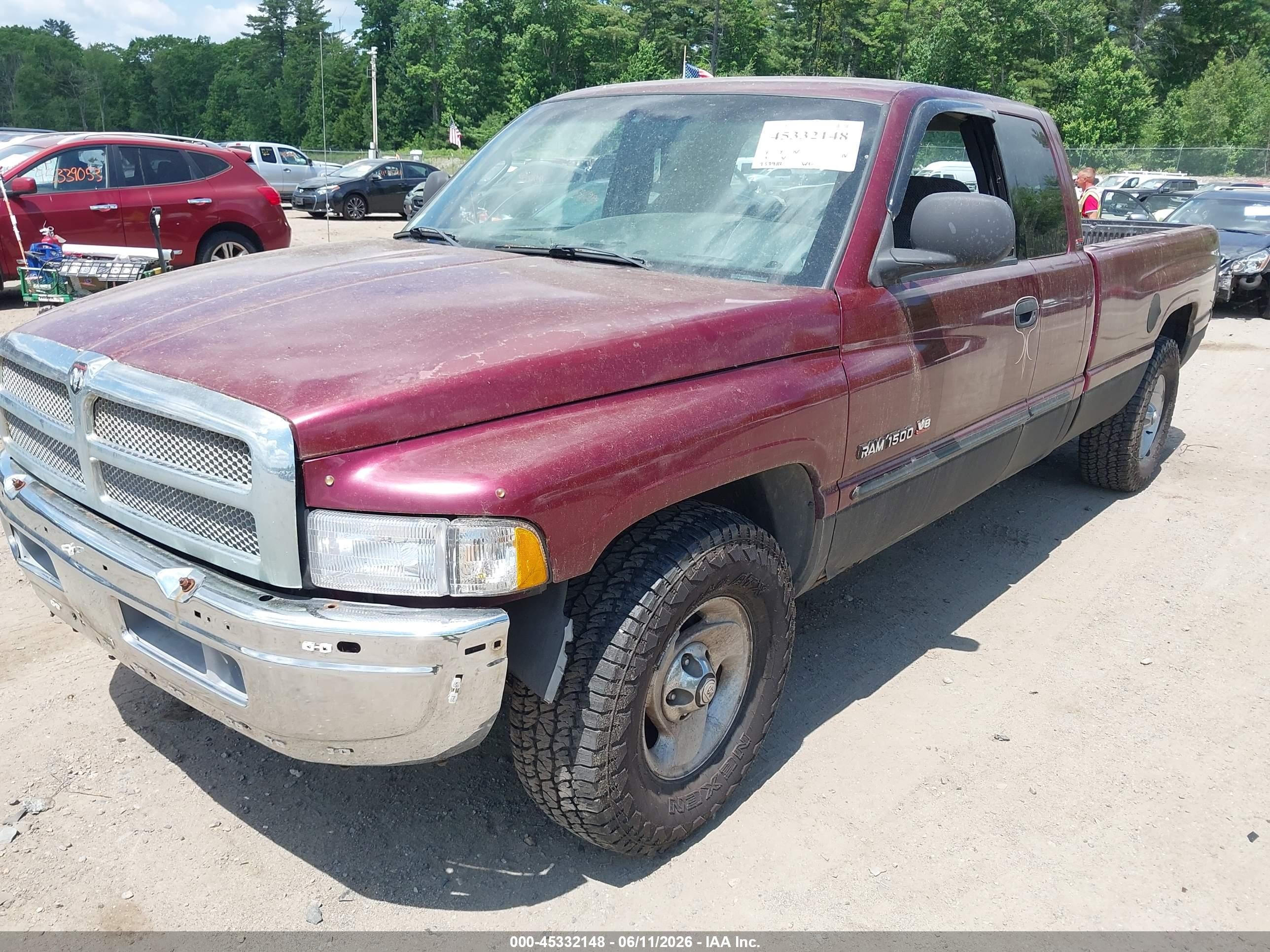 2001 Dodge Ram 1500 St Red vin: 3B7HC13Y11G757309