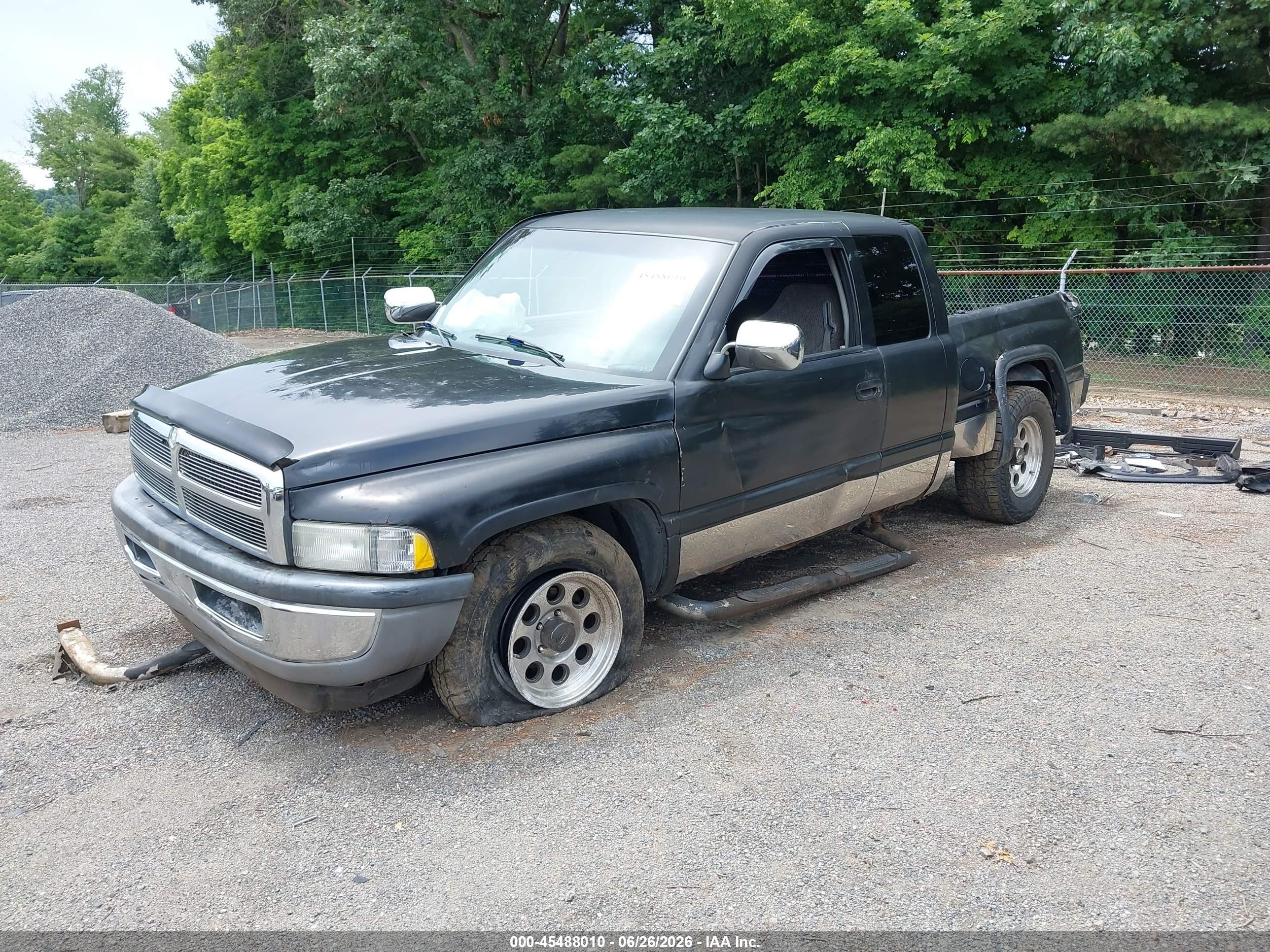 1998 Dodge Ram 1500 St Черный vin: 3B7HC13Y2WG177963