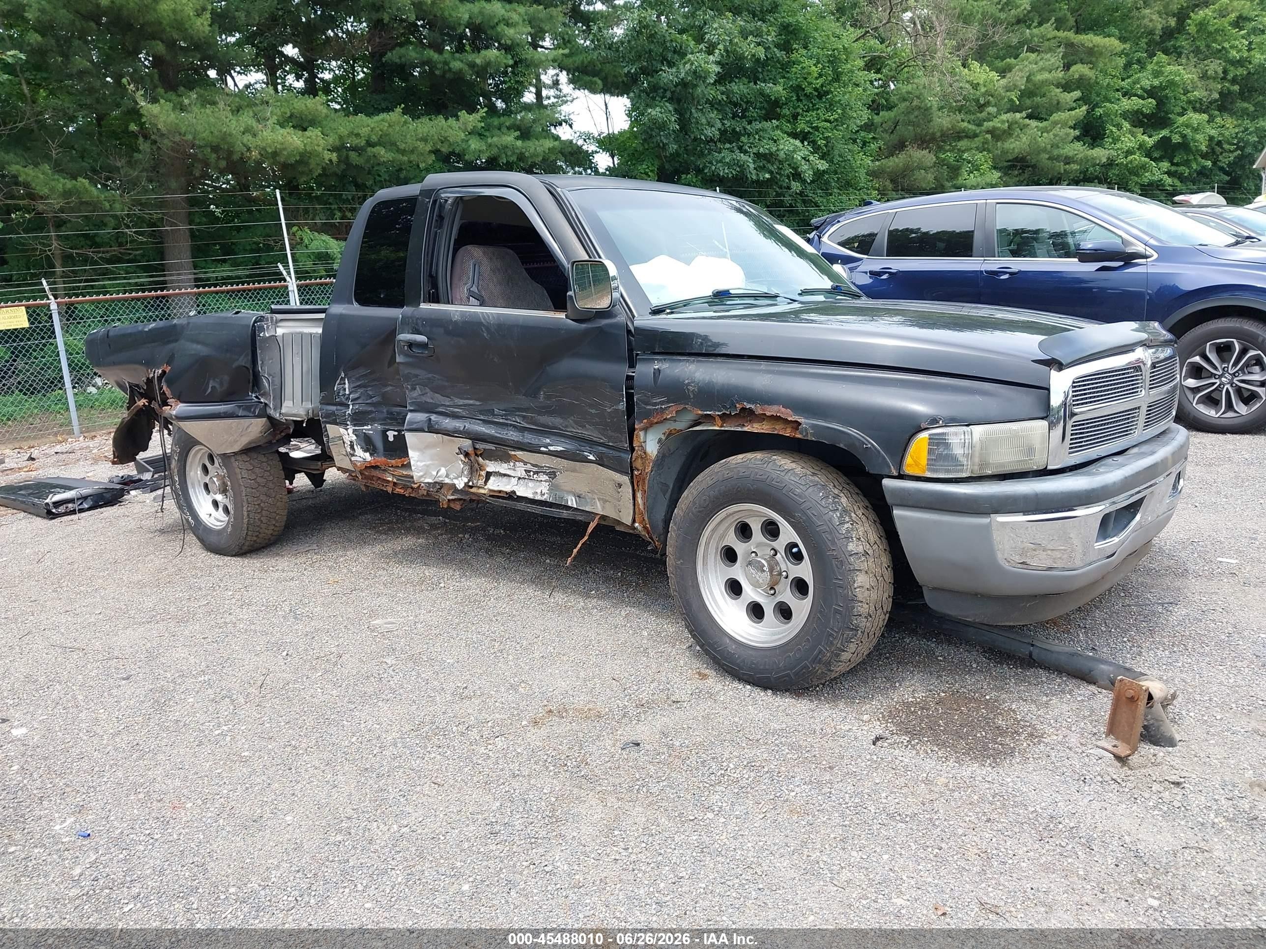 1998 Dodge Ram 1500 St Черный vin: 3B7HC13Y2WG177963