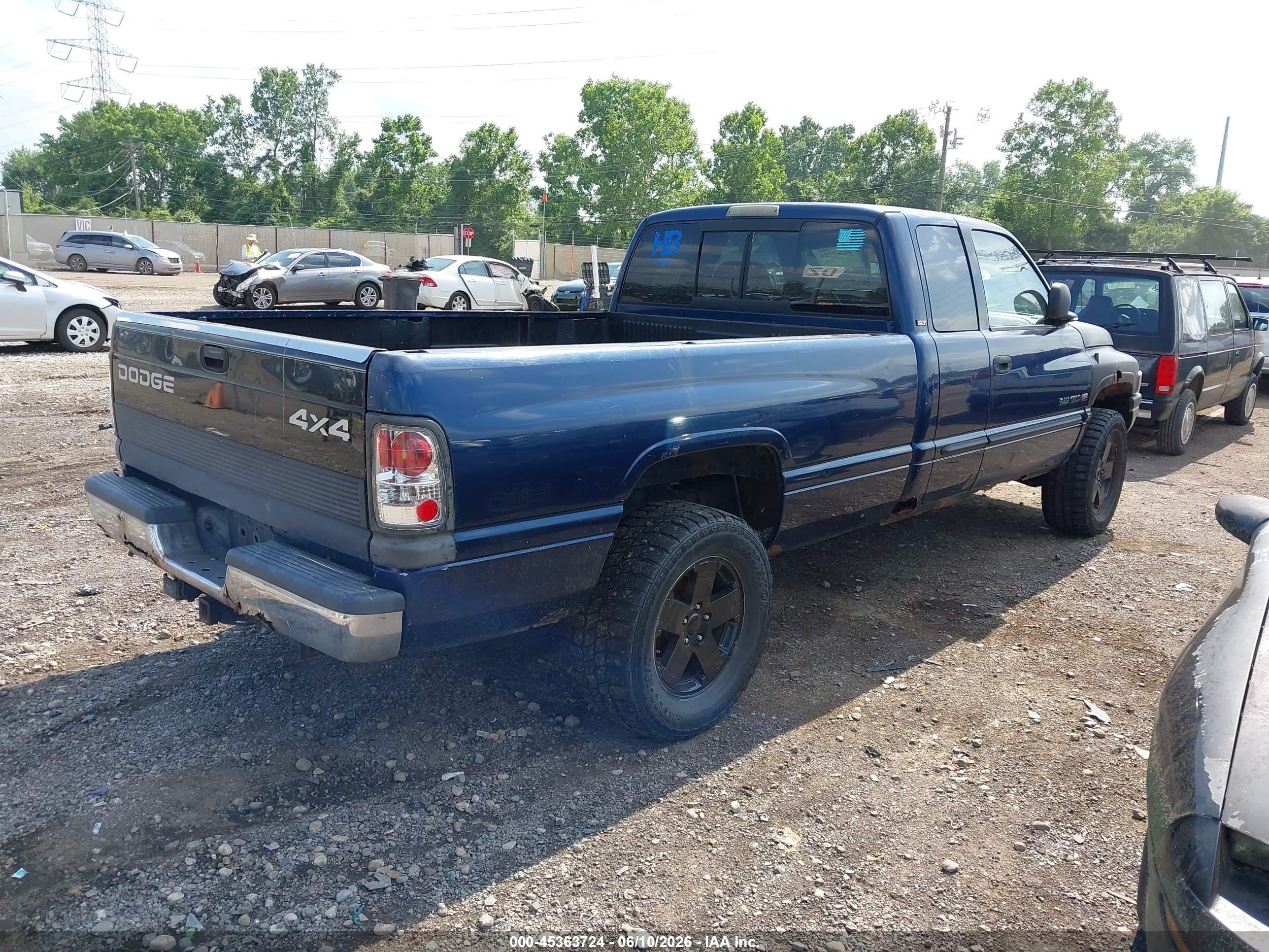 2001 Dodge Ram 1500 St Синий vin: 3B7HC13Y31G783295