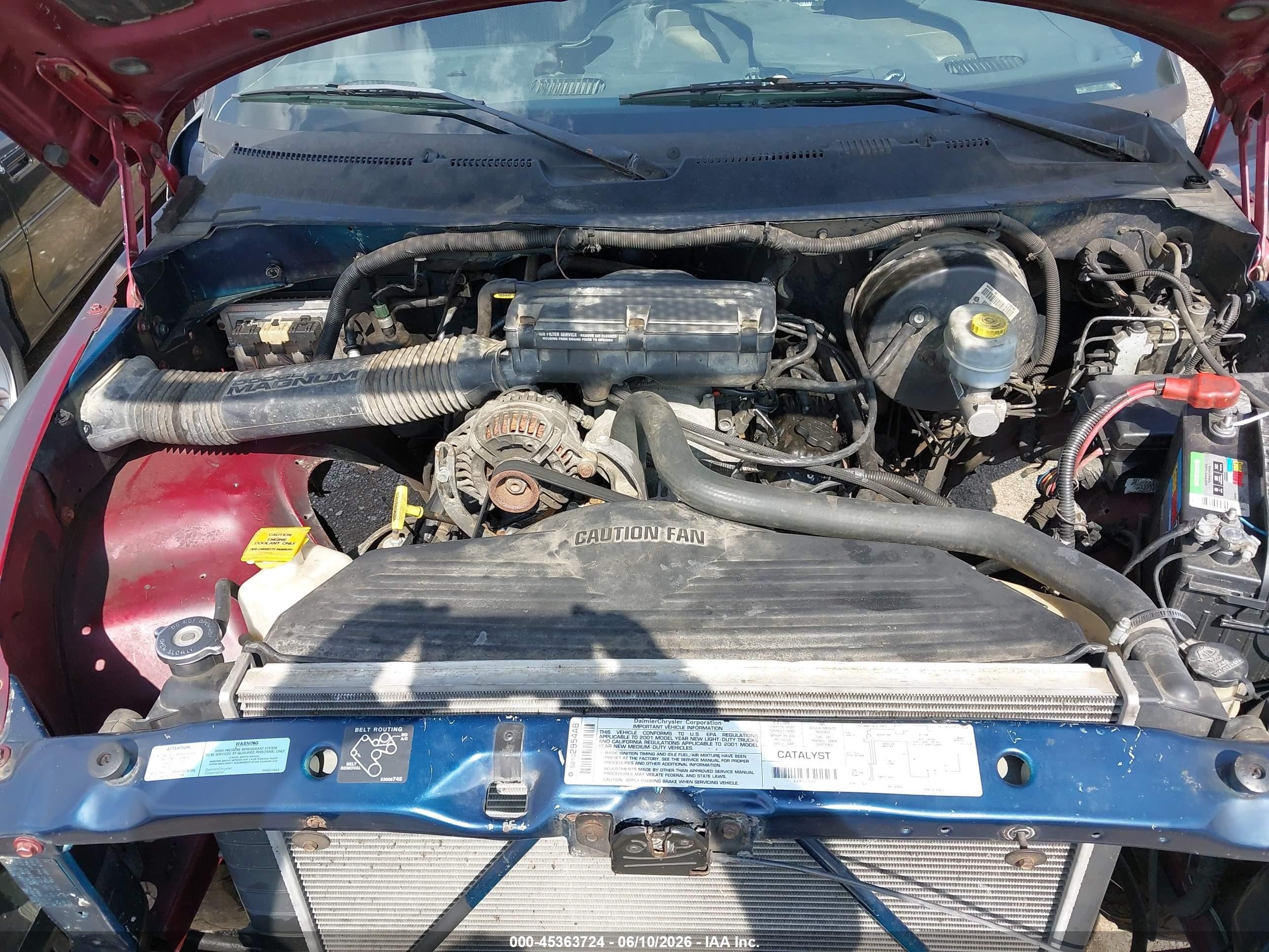 2001 Dodge Ram 1500 St Синий vin: 3B7HC13Y31G783295