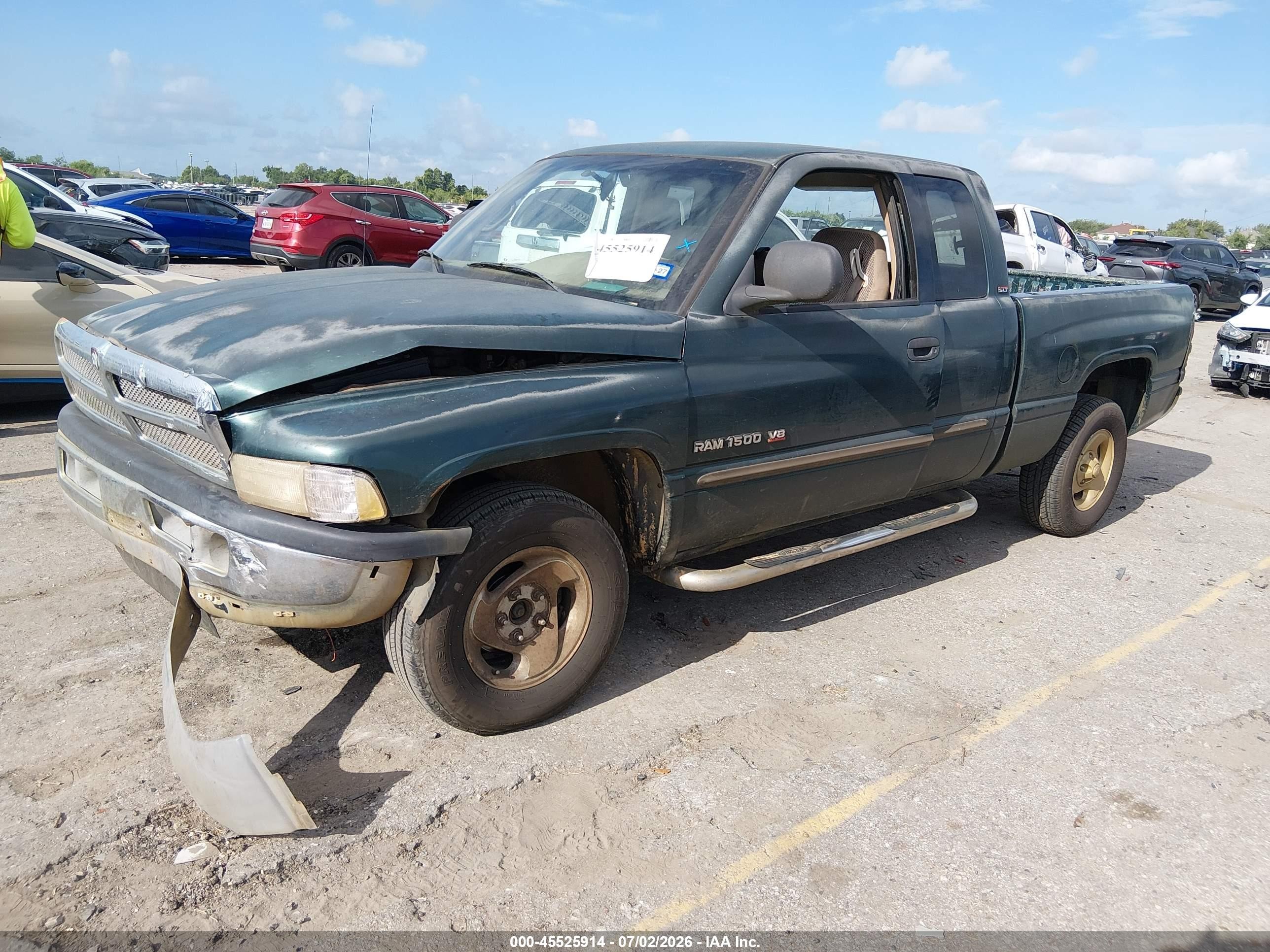 2001 Dodge Ram 1500 St Green vin: 3B7HC13Y31M548543