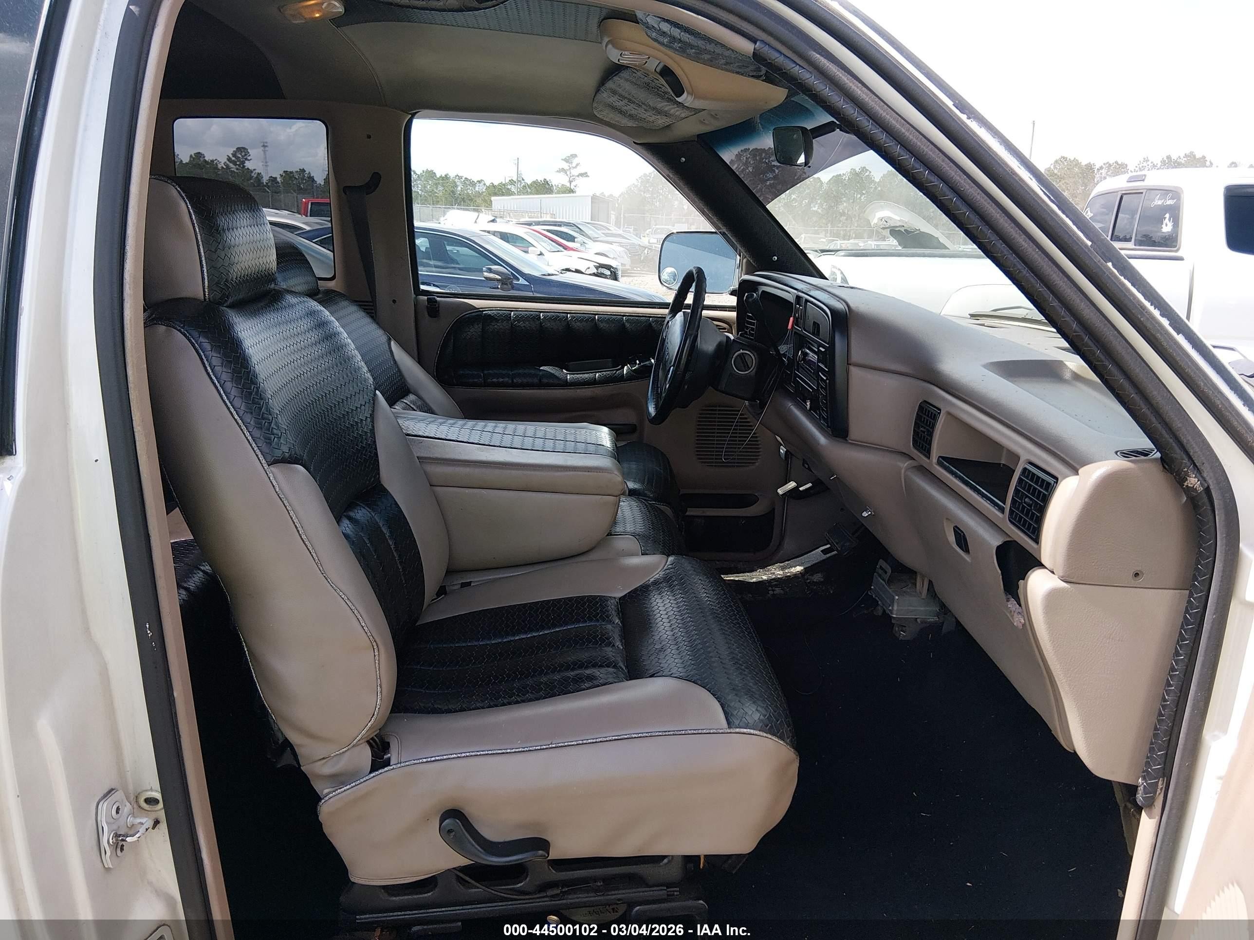 1996 Dodge Ram 1500 White vin: 3B7HC13Y3TG117959