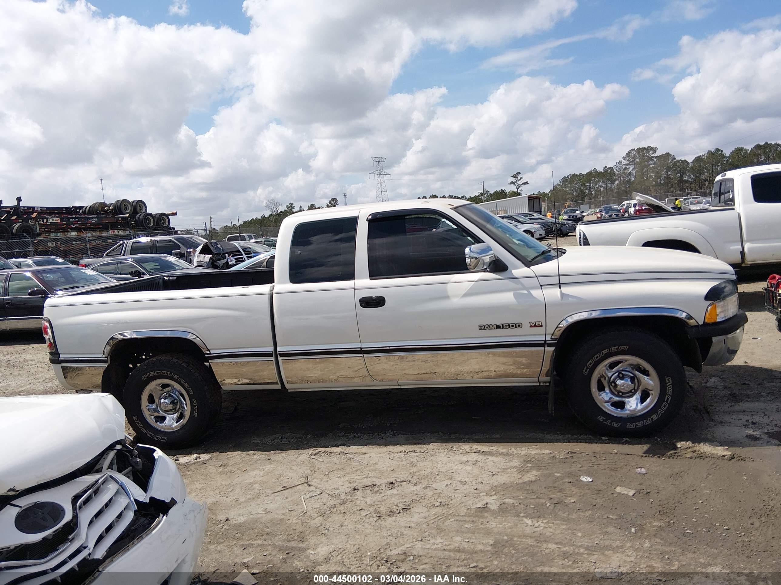 1996 Dodge Ram 1500 White vin: 3B7HC13Y3TG117959
