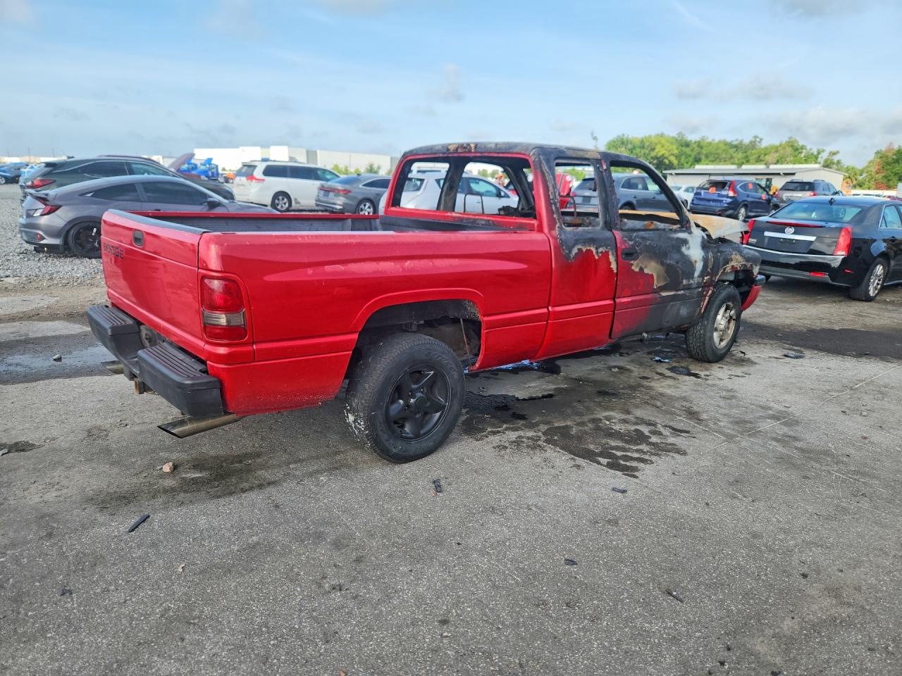 1997 Dodge Ram 1500 Red vin: 3B7HC13Y5VG764897