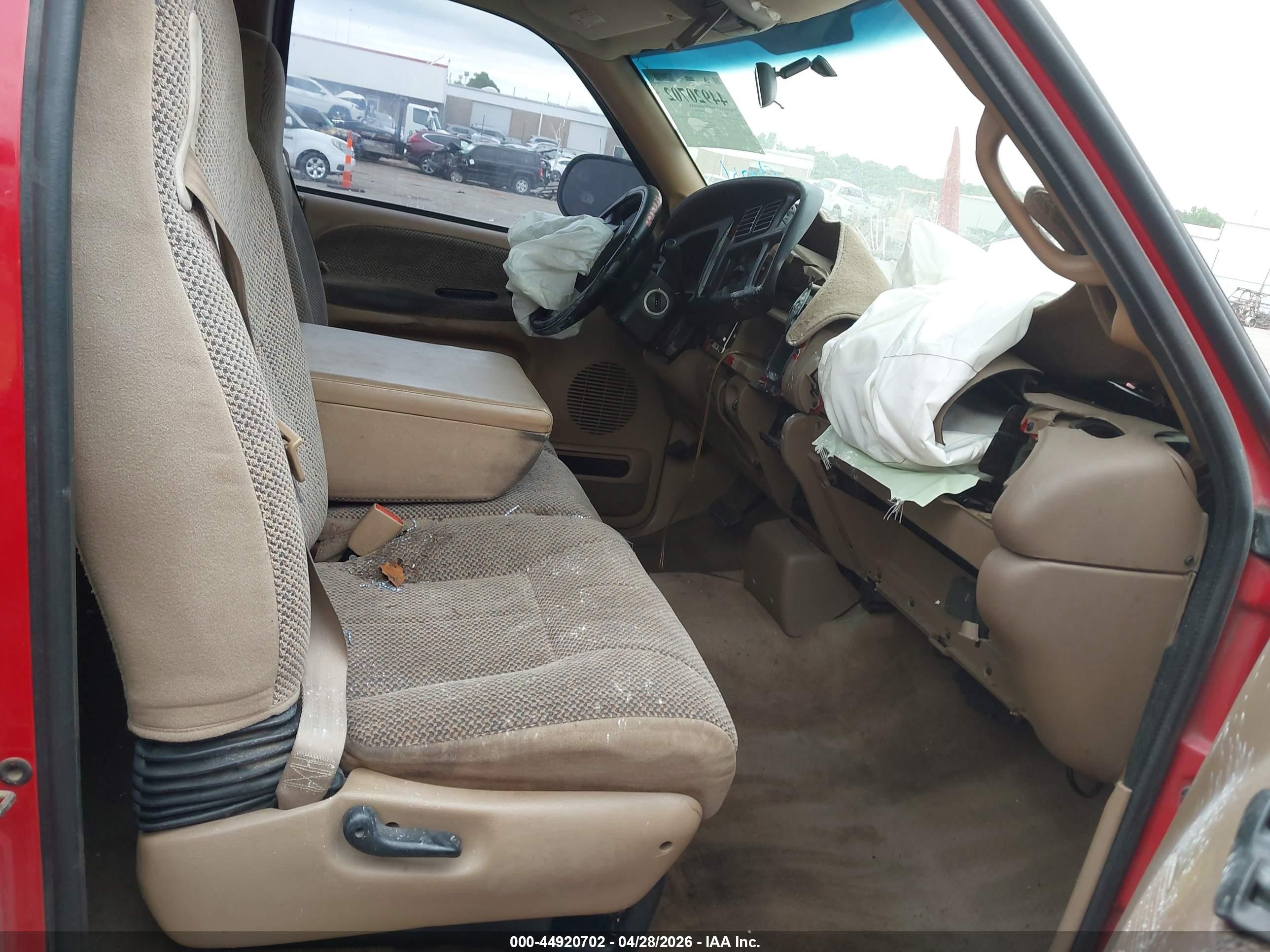 2001 Dodge Ram 1500 St Red vin: 3B7HC13Y71M250058
