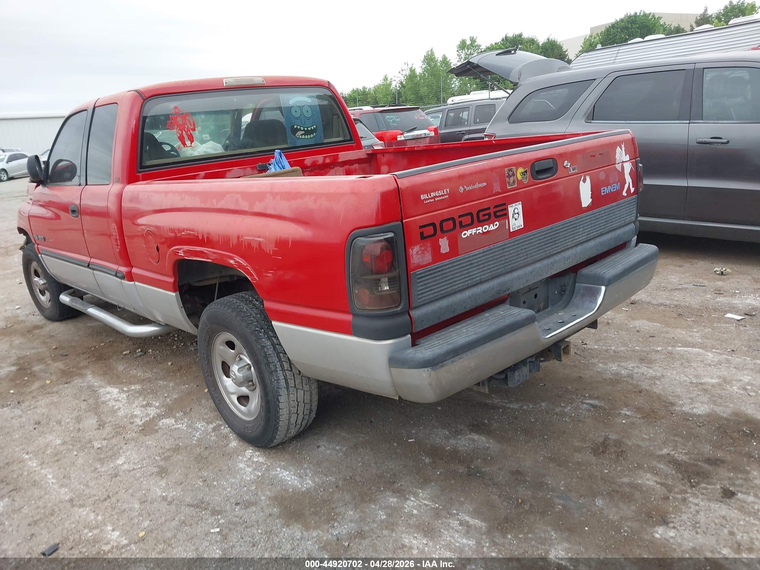 2001 Dodge Ram 1500 St Red vin: 3B7HC13Y71M250058