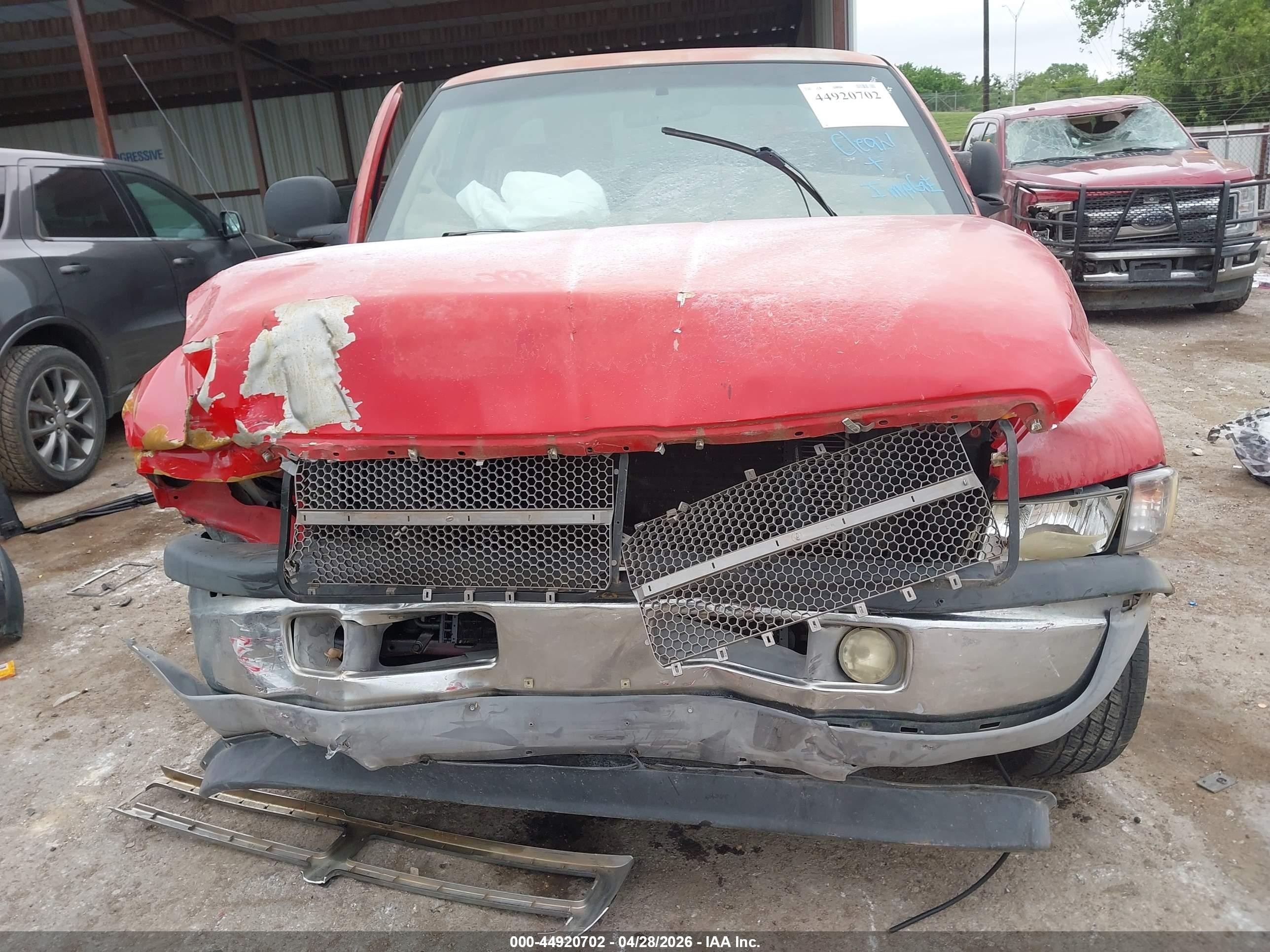 2001 Dodge Ram 1500 St Red vin: 3B7HC13Y71M250058