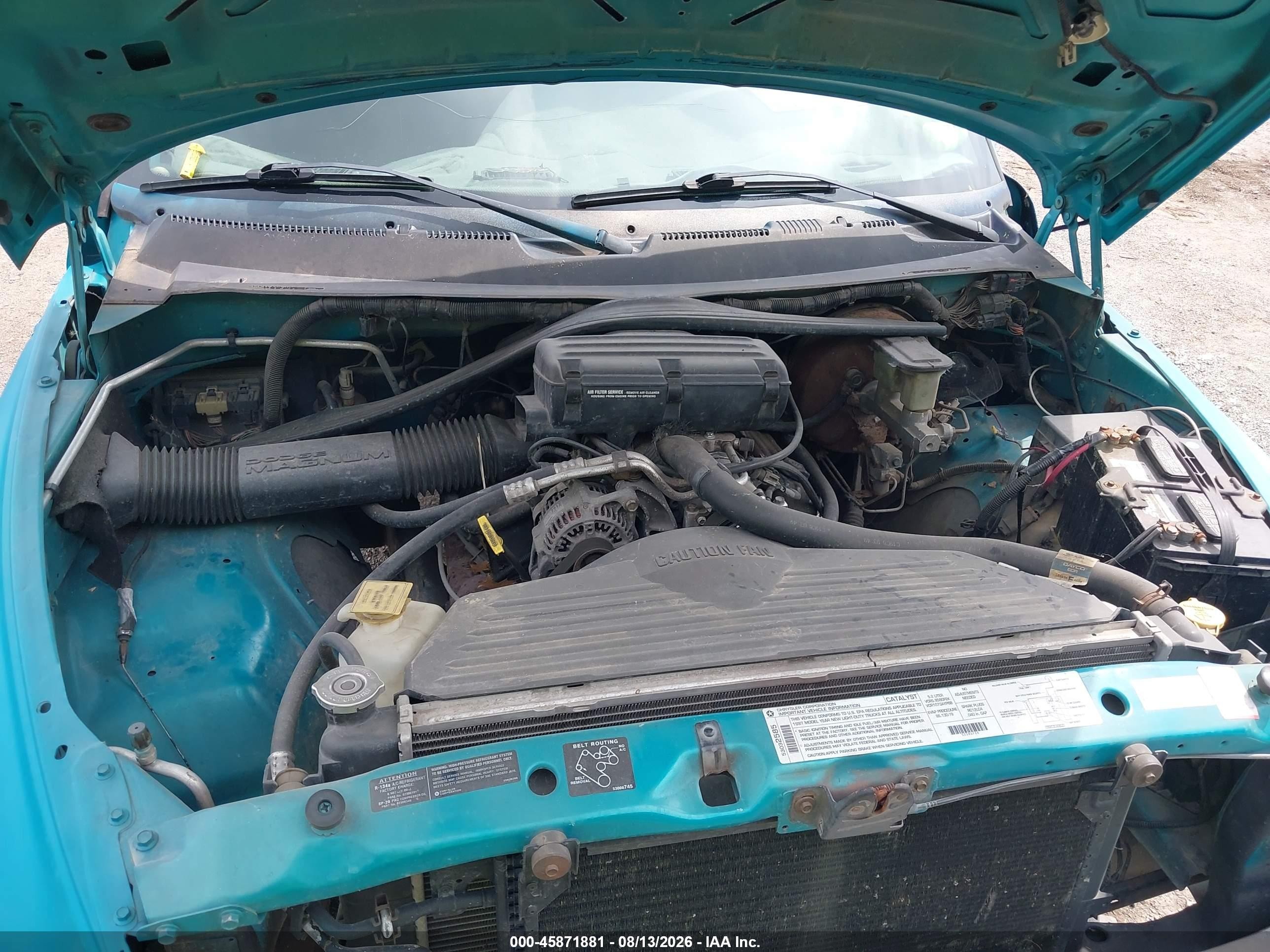 1997 Dodge Ram 1500 St Teal vin: 3B7HC13Y7VG726829