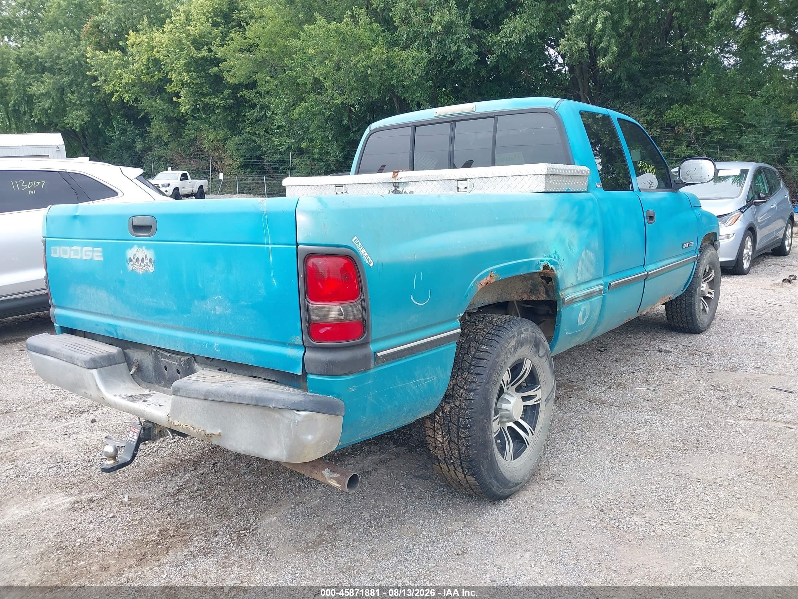 1997 Dodge Ram 1500 St Teal vin: 3B7HC13Y7VG726829