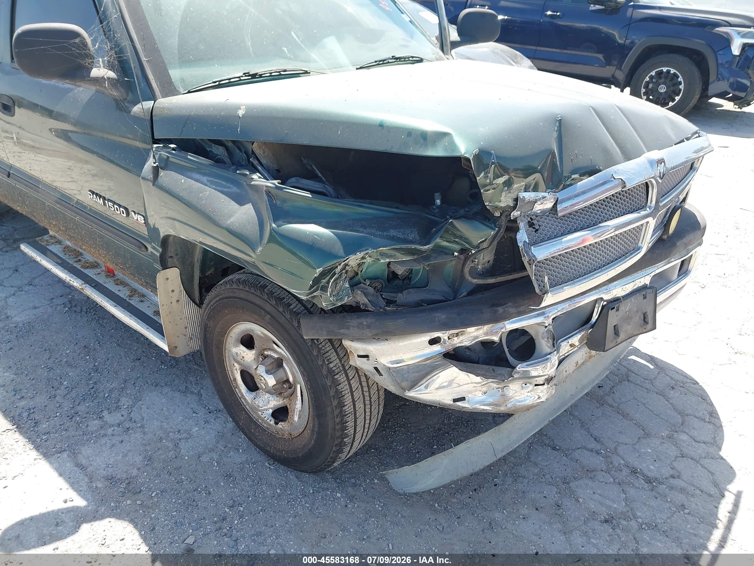 1998 Dodge Ram 1500 St Green vin: 3B7HC13Y7WG155666