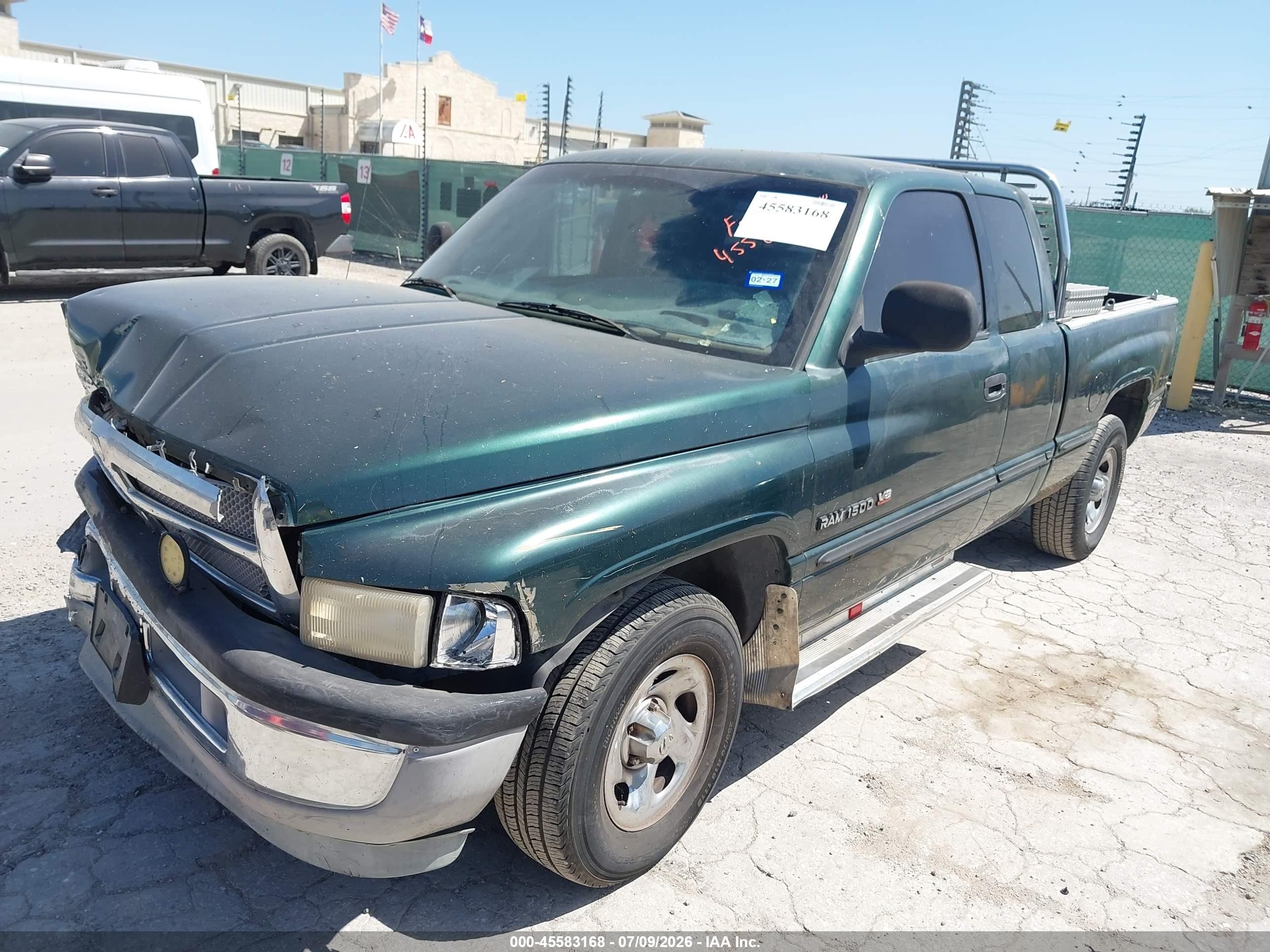 1998 Dodge Ram 1500 St Green vin: 3B7HC13Y7WG155666