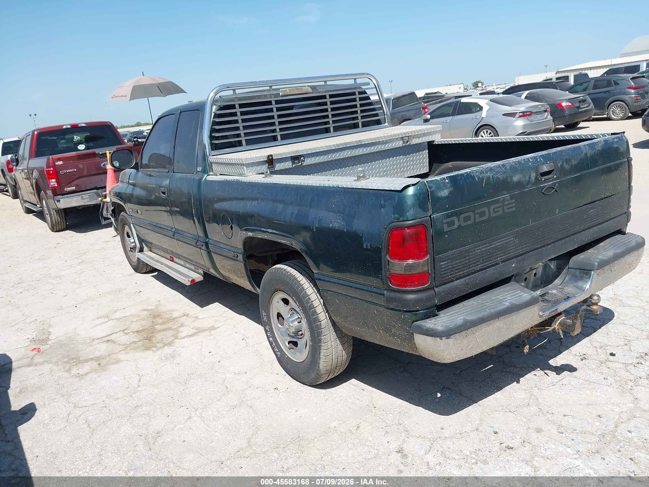 1998 Dodge Ram 1500 St Green vin: 3B7HC13Y7WG155666