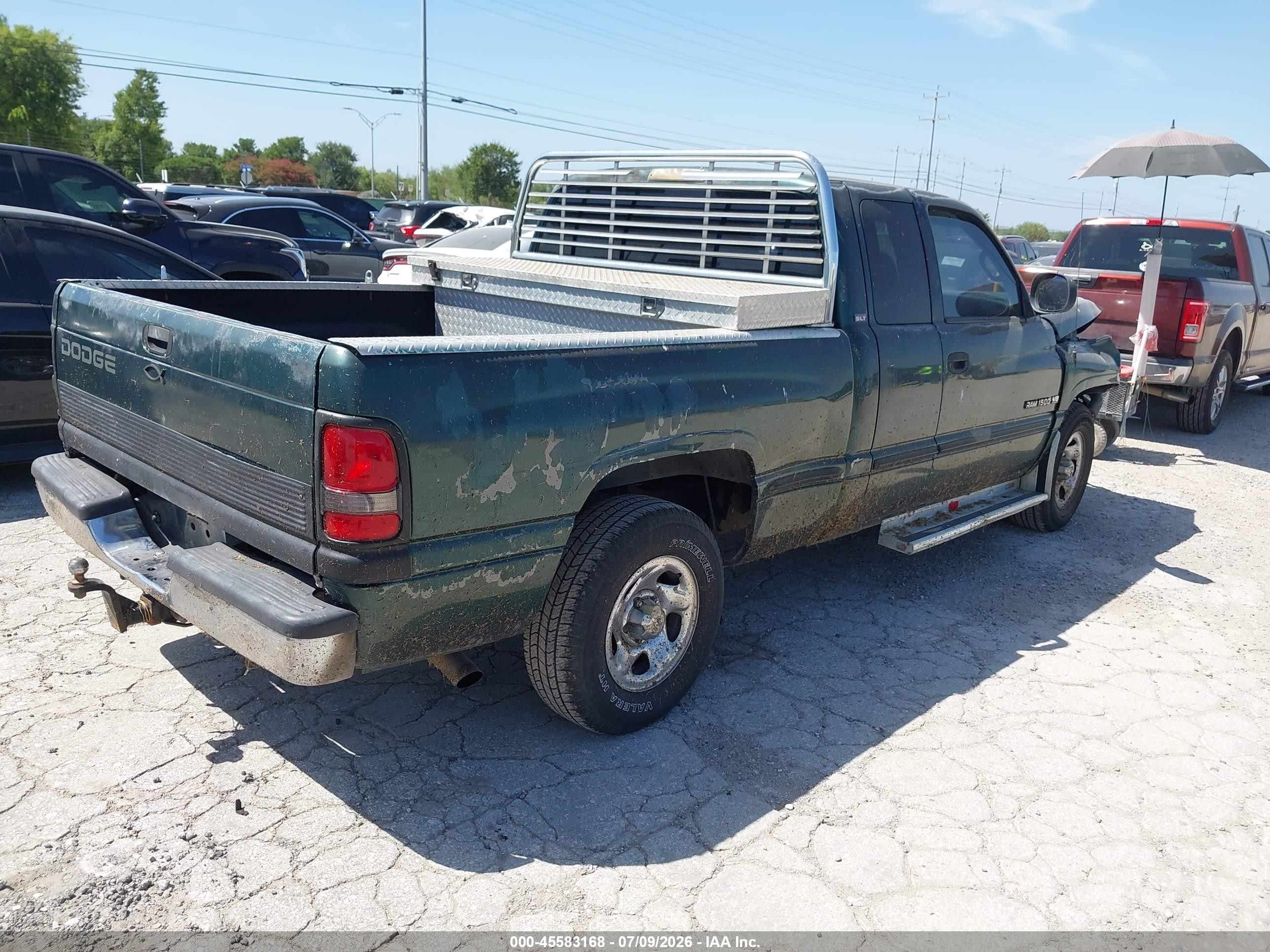 1998 Dodge Ram 1500 St Green vin: 3B7HC13Y7WG155666