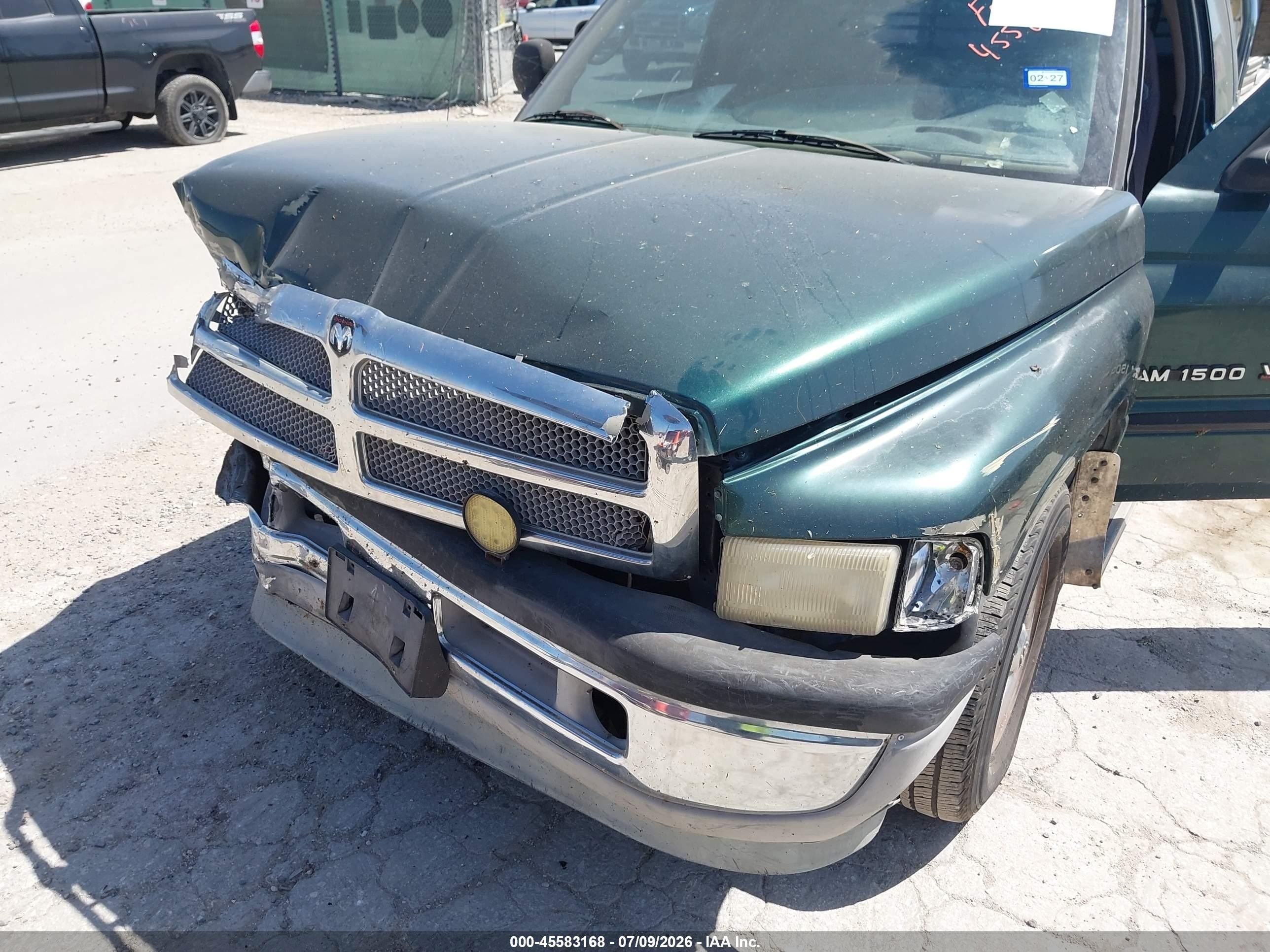 1998 Dodge Ram 1500 St Green vin: 3B7HC13Y7WG155666