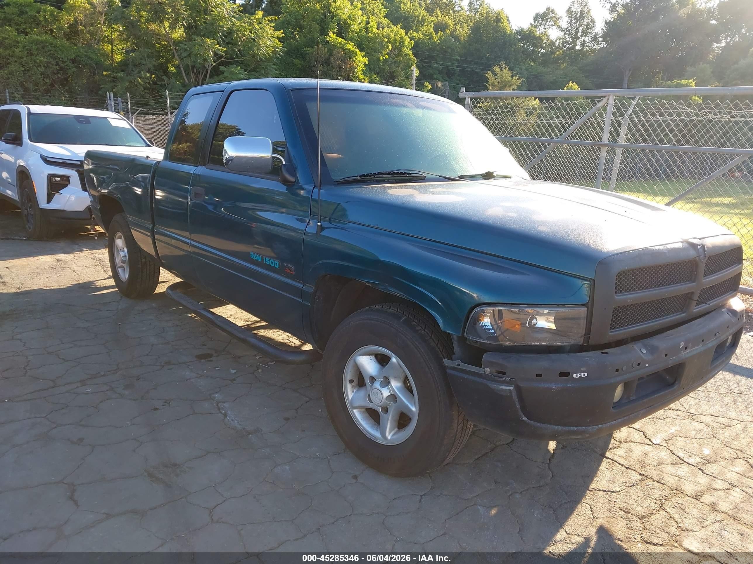 1996 Dodge Ram 1500   Green vin: 3B7HC13Y9TM167184