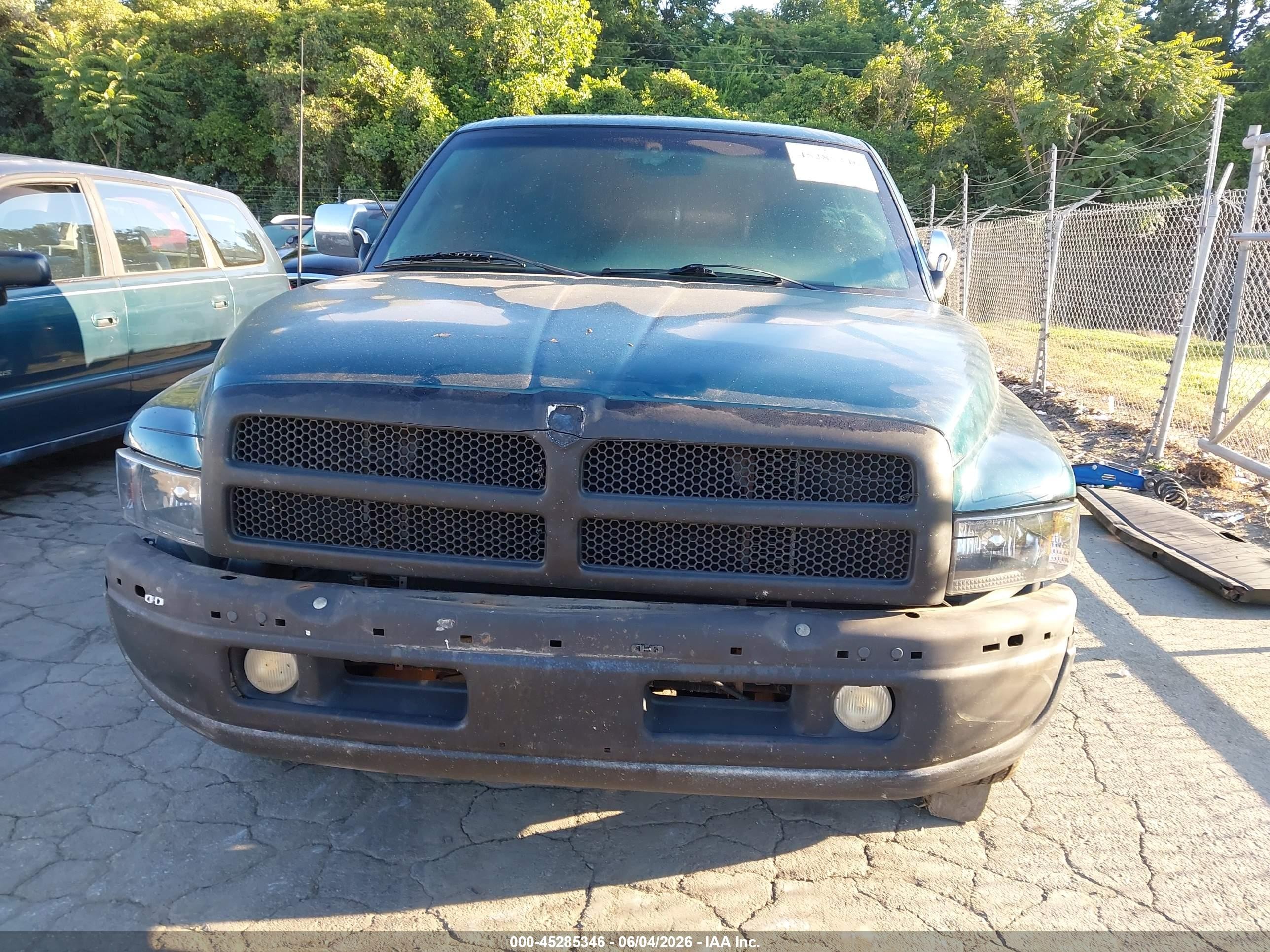 1996 Dodge Ram 1500   Green vin: 3B7HC13Y9TM167184