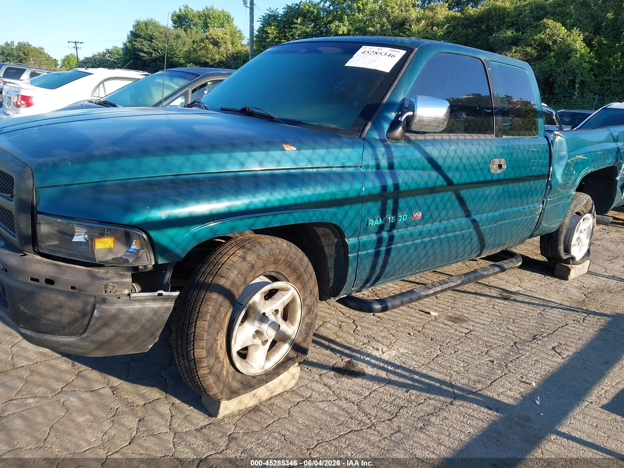 1996 Dodge Ram 1500   Green vin: 3B7HC13Y9TM167184
