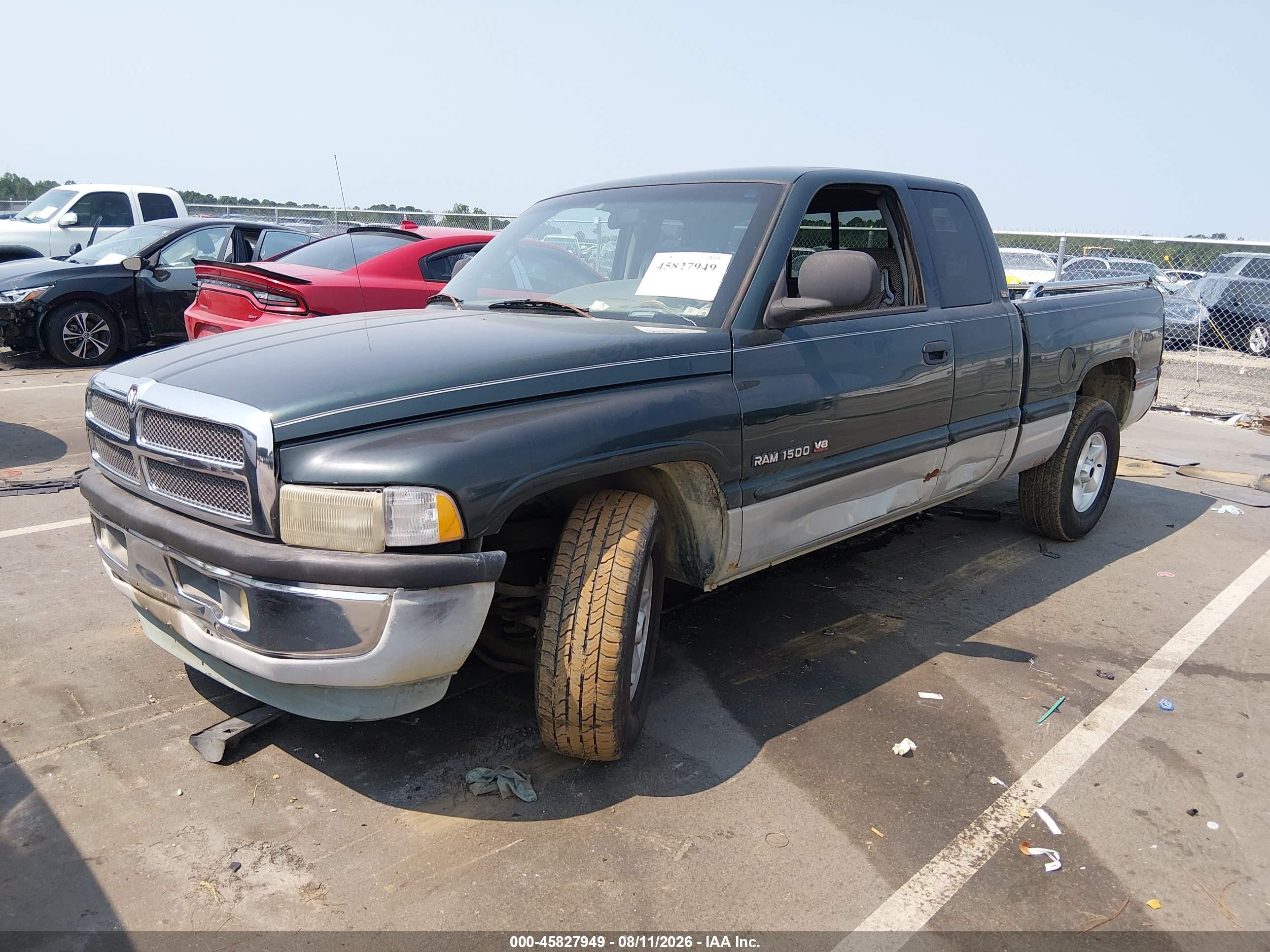 1999 Dodge Ram 1500 St Green vin: 3B7HC13YXXM547110