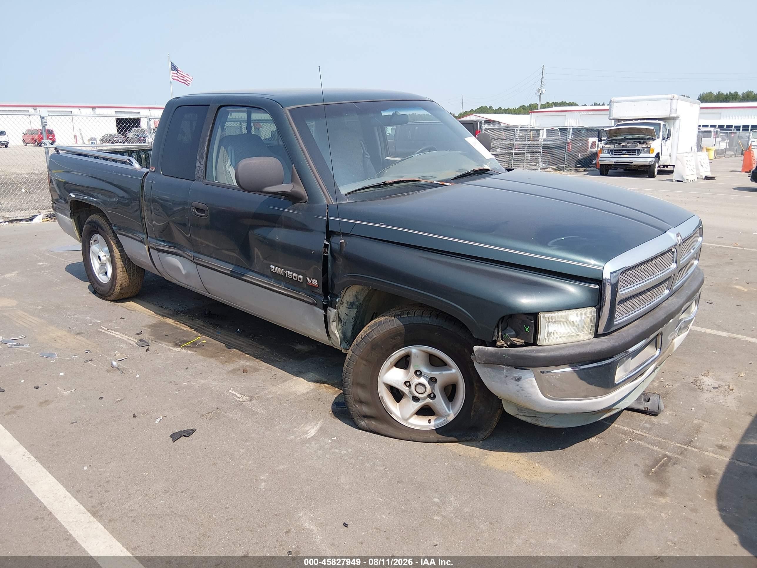 1999 Dodge Ram 1500 St Green vin: 3B7HC13YXXM547110