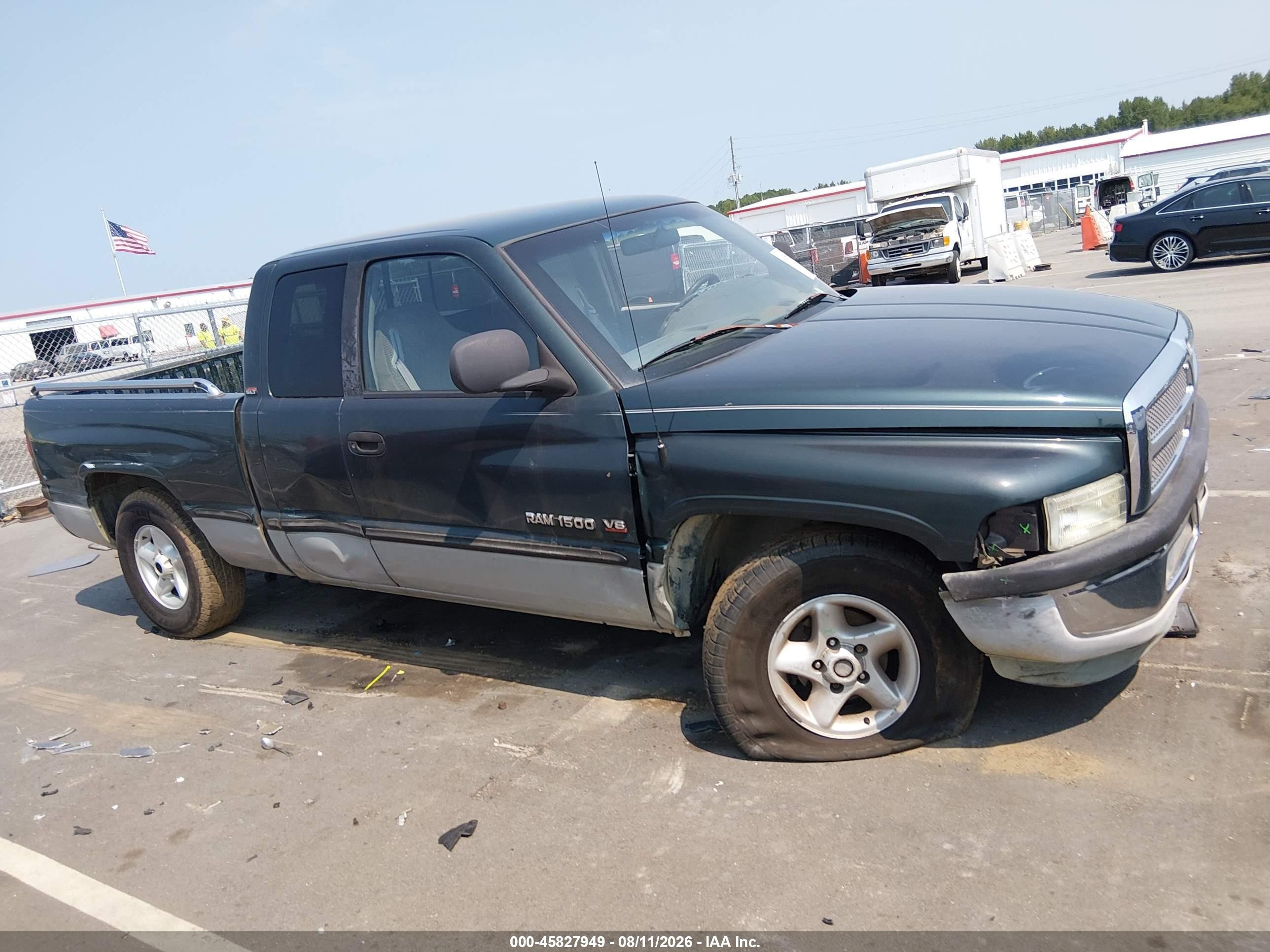 1999 Dodge Ram 1500 St Green vin: 3B7HC13YXXM547110