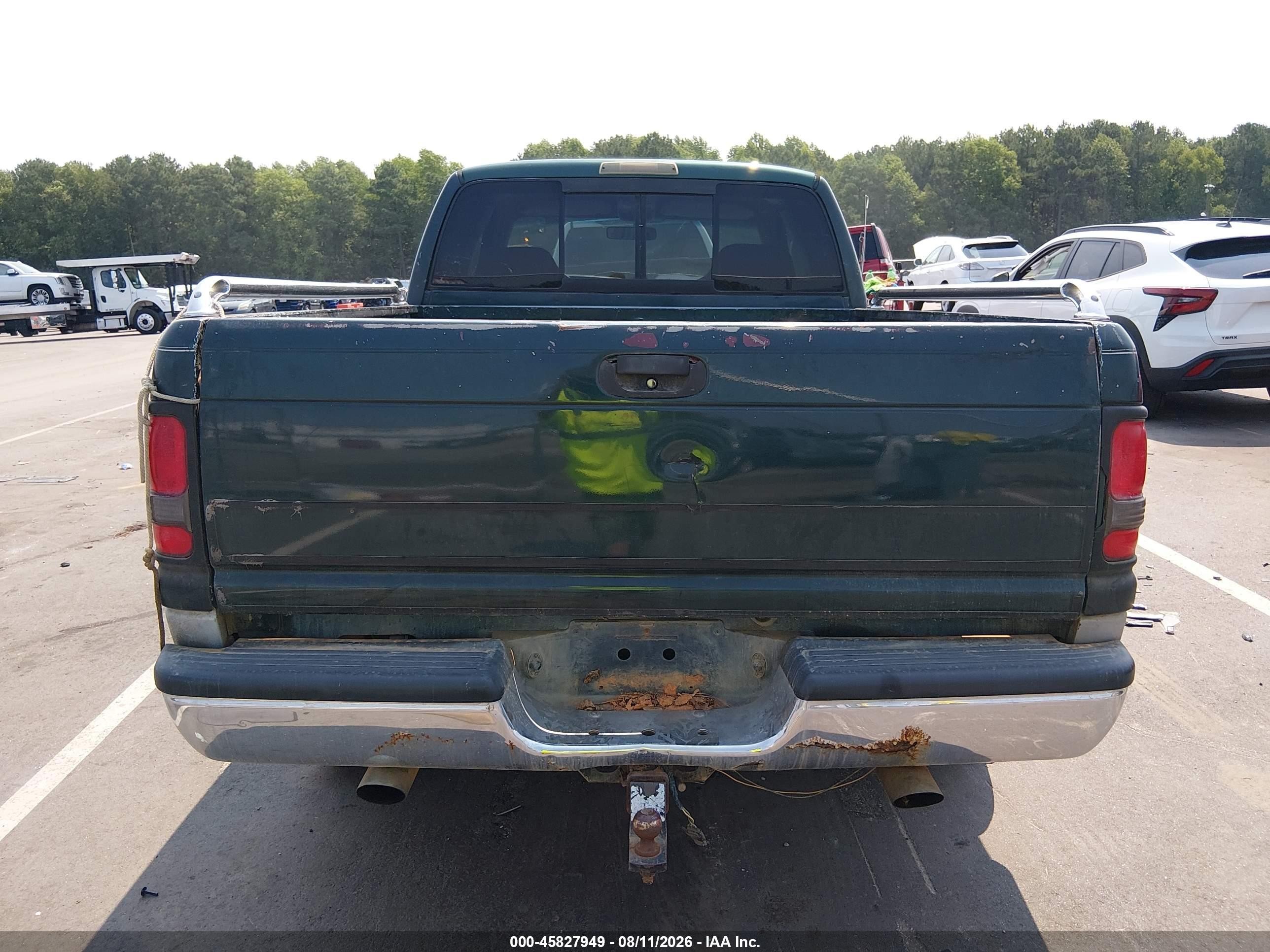 1999 Dodge Ram 1500 St Green vin: 3B7HC13YXXM547110