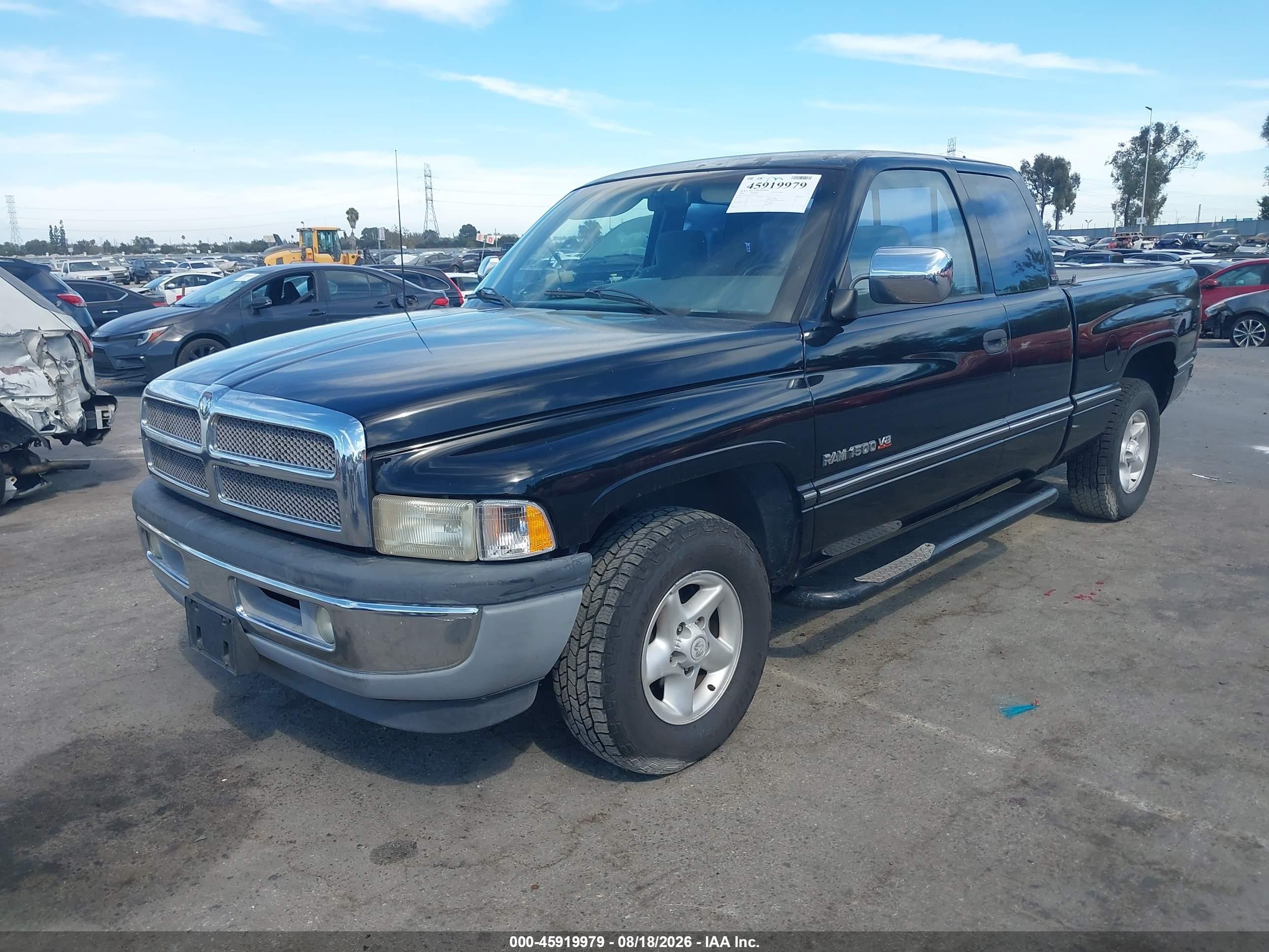 1996 Dodge Ram 1500 Black vin: 3B7HC13Z0TG138521