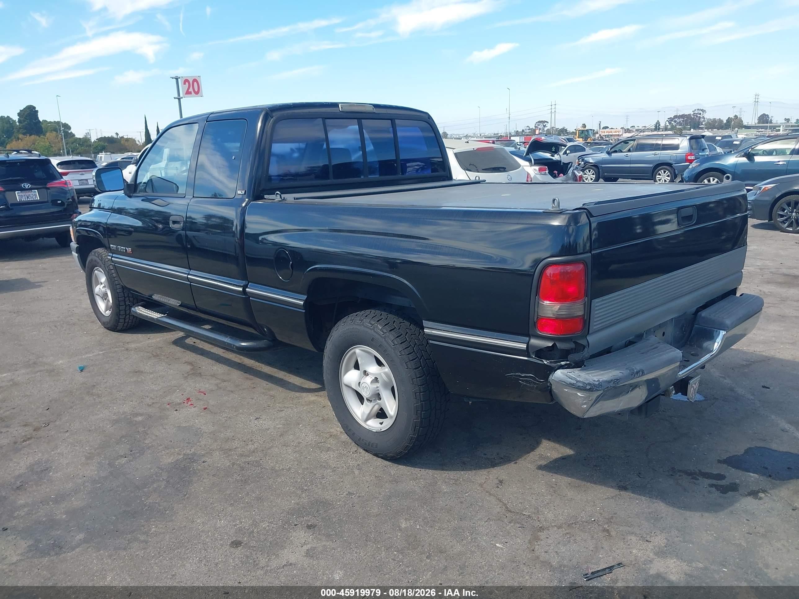 1996 Dodge Ram 1500 Black vin: 3B7HC13Z0TG138521