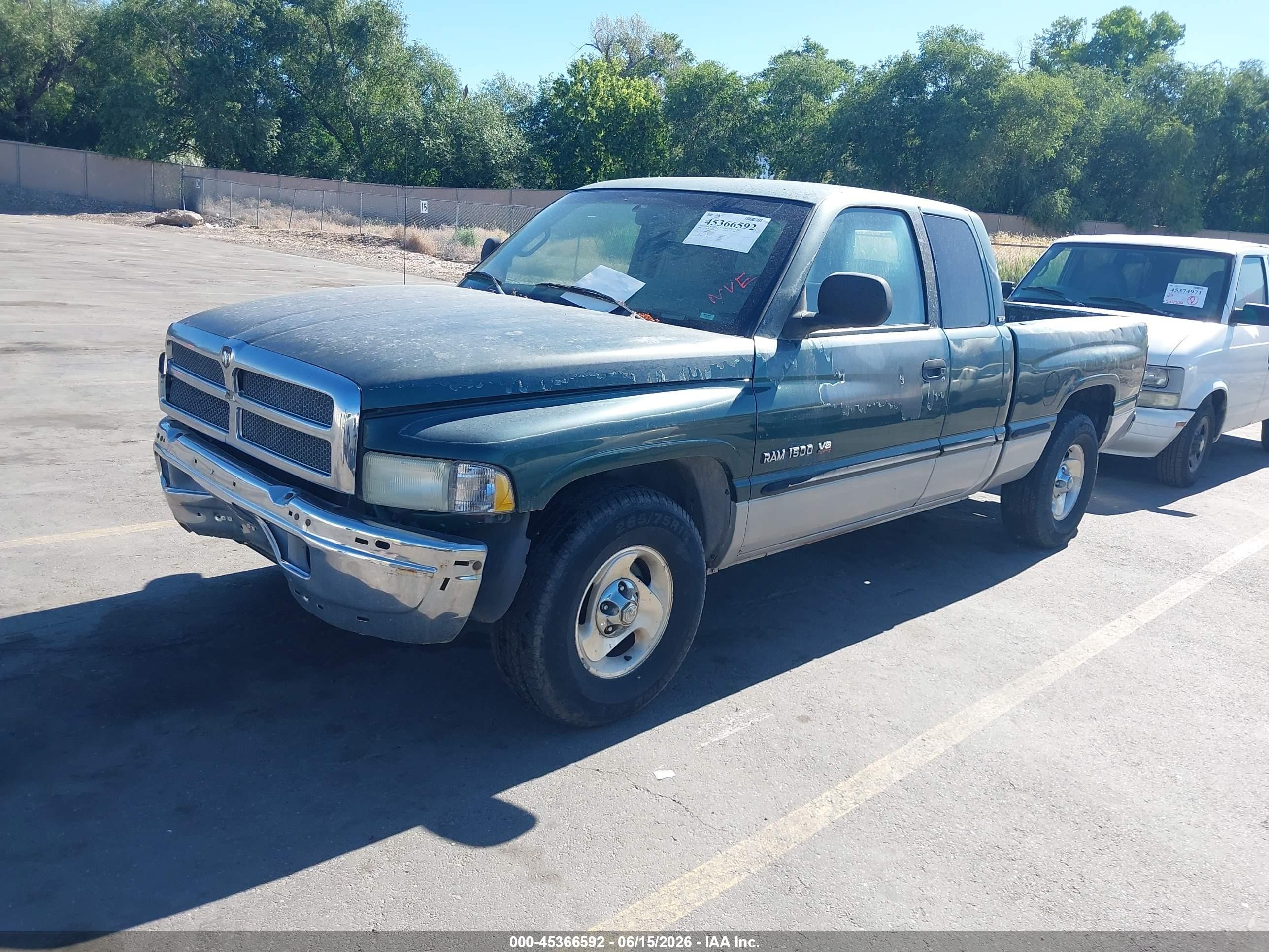 1999 Dodge Ram 1500 Green vin: 3B7HC13Z1XM548865