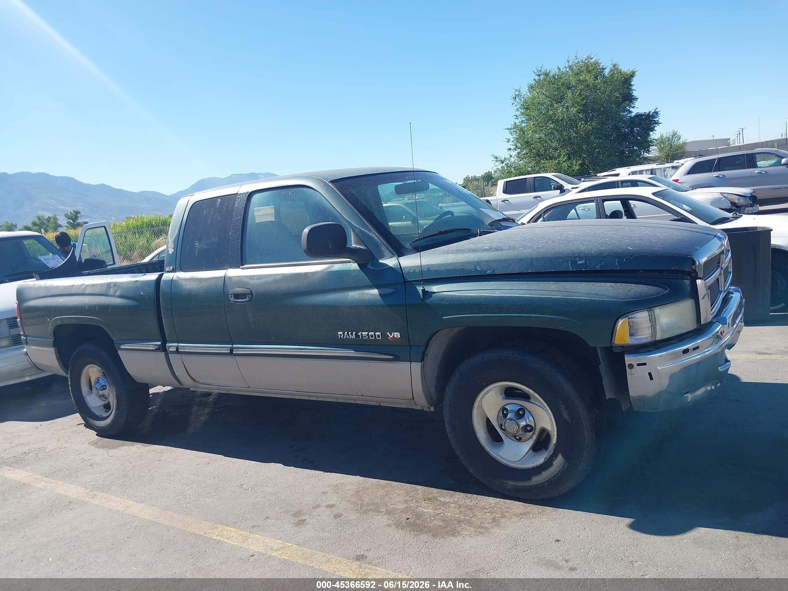 1999 Dodge Ram 1500 Green vin: 3B7HC13Z1XM548865