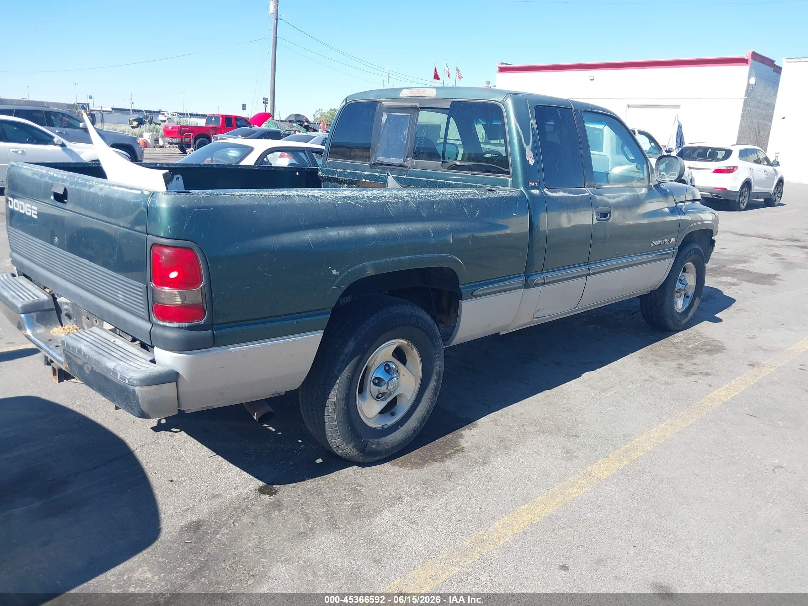 1999 Dodge Ram 1500 Green vin: 3B7HC13Z1XM548865