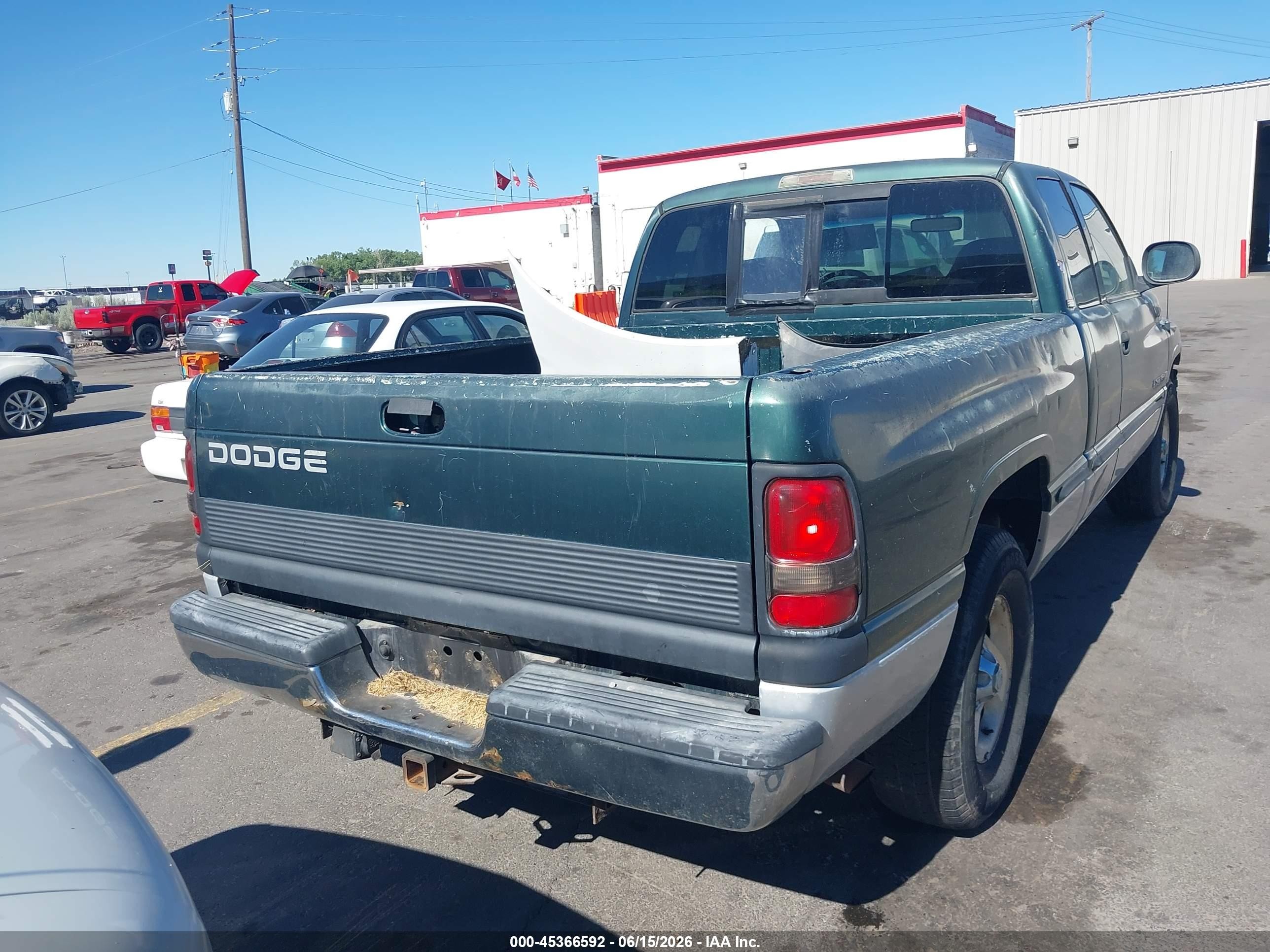 1999 Dodge Ram 1500 Green vin: 3B7HC13Z1XM548865