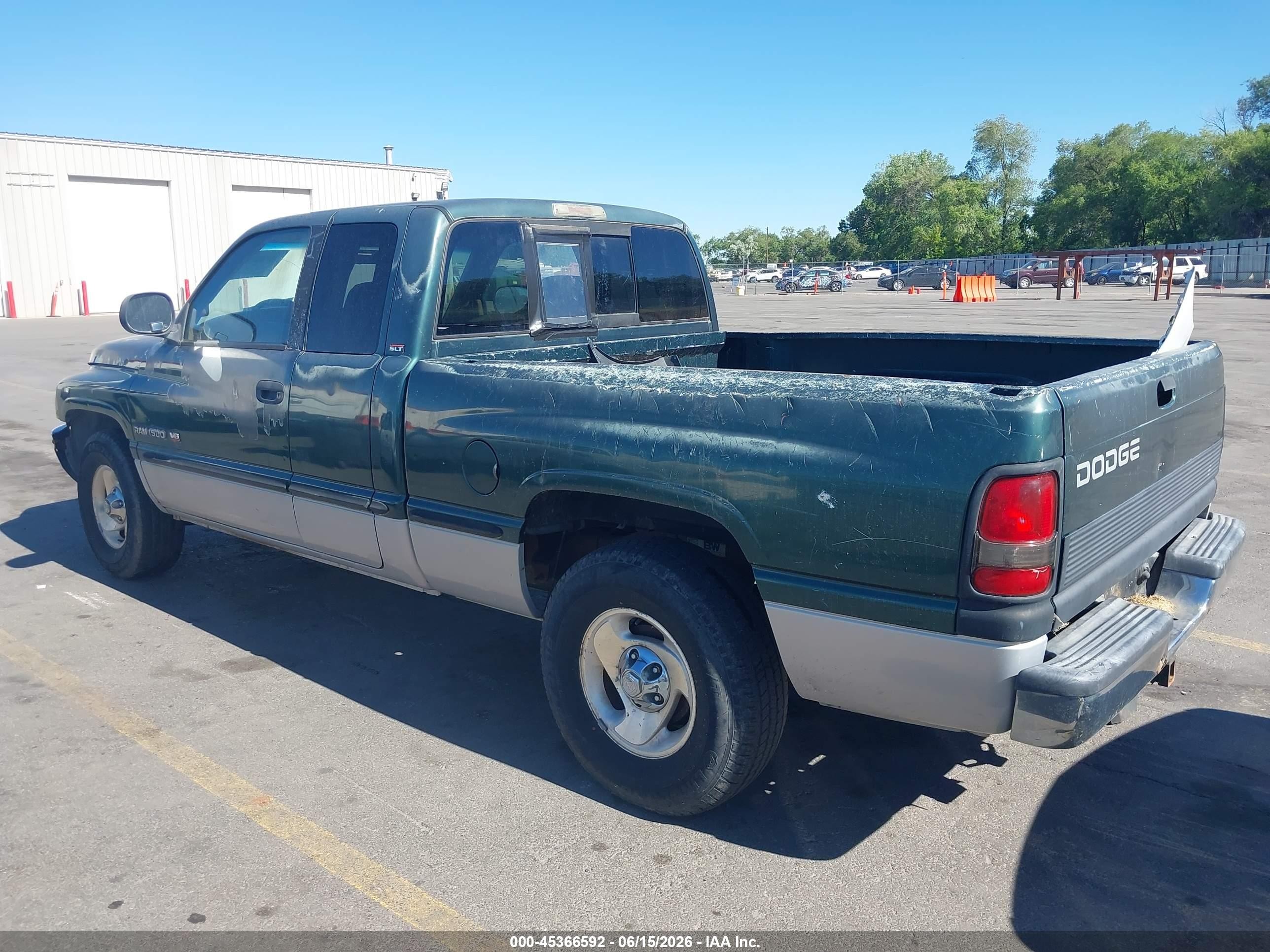 1999 Dodge Ram 1500 Green vin: 3B7HC13Z1XM548865