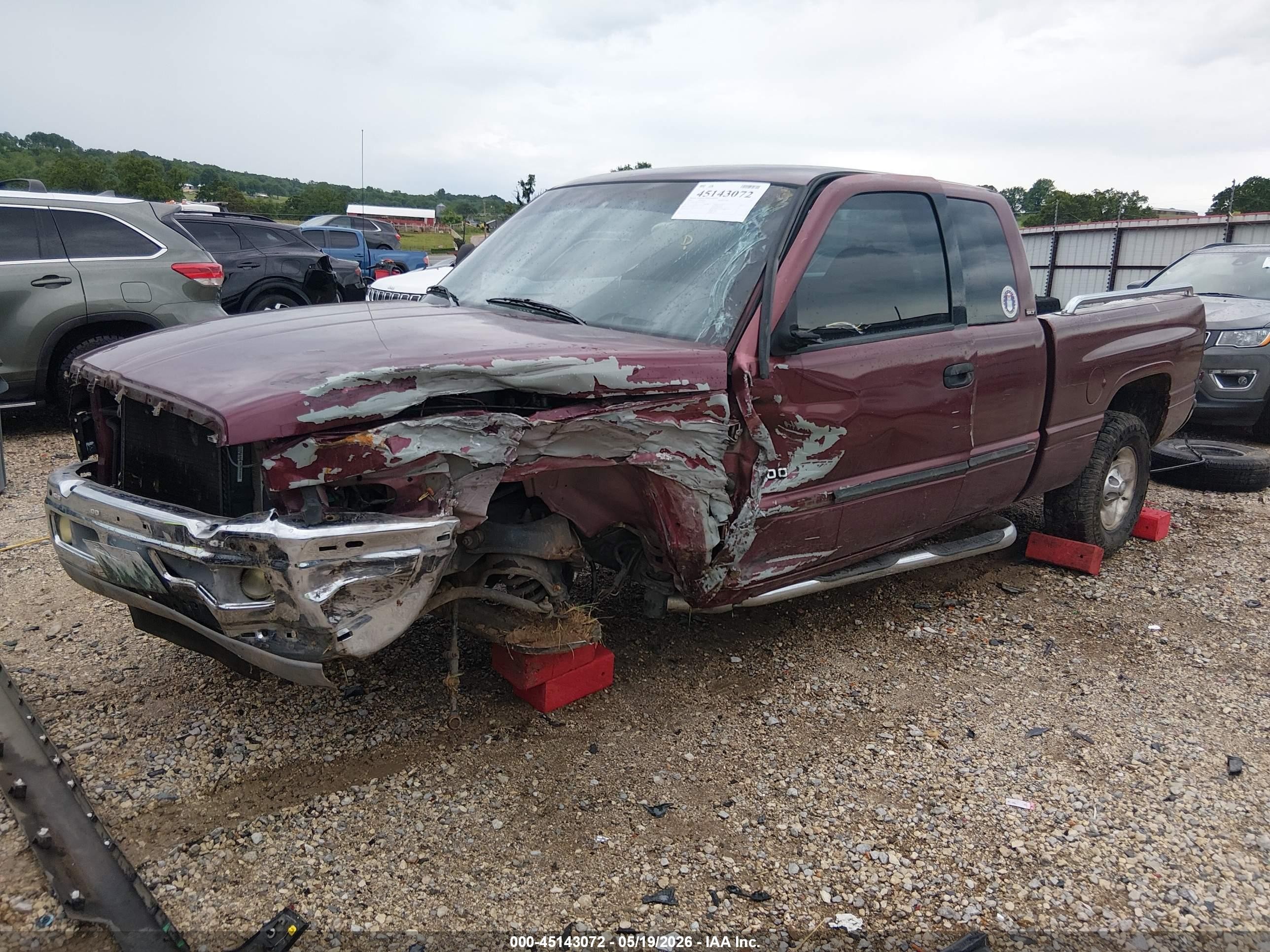 2001 Dodge Ram 1500 St Burgundy vin: 3B7HC13Z21G246619