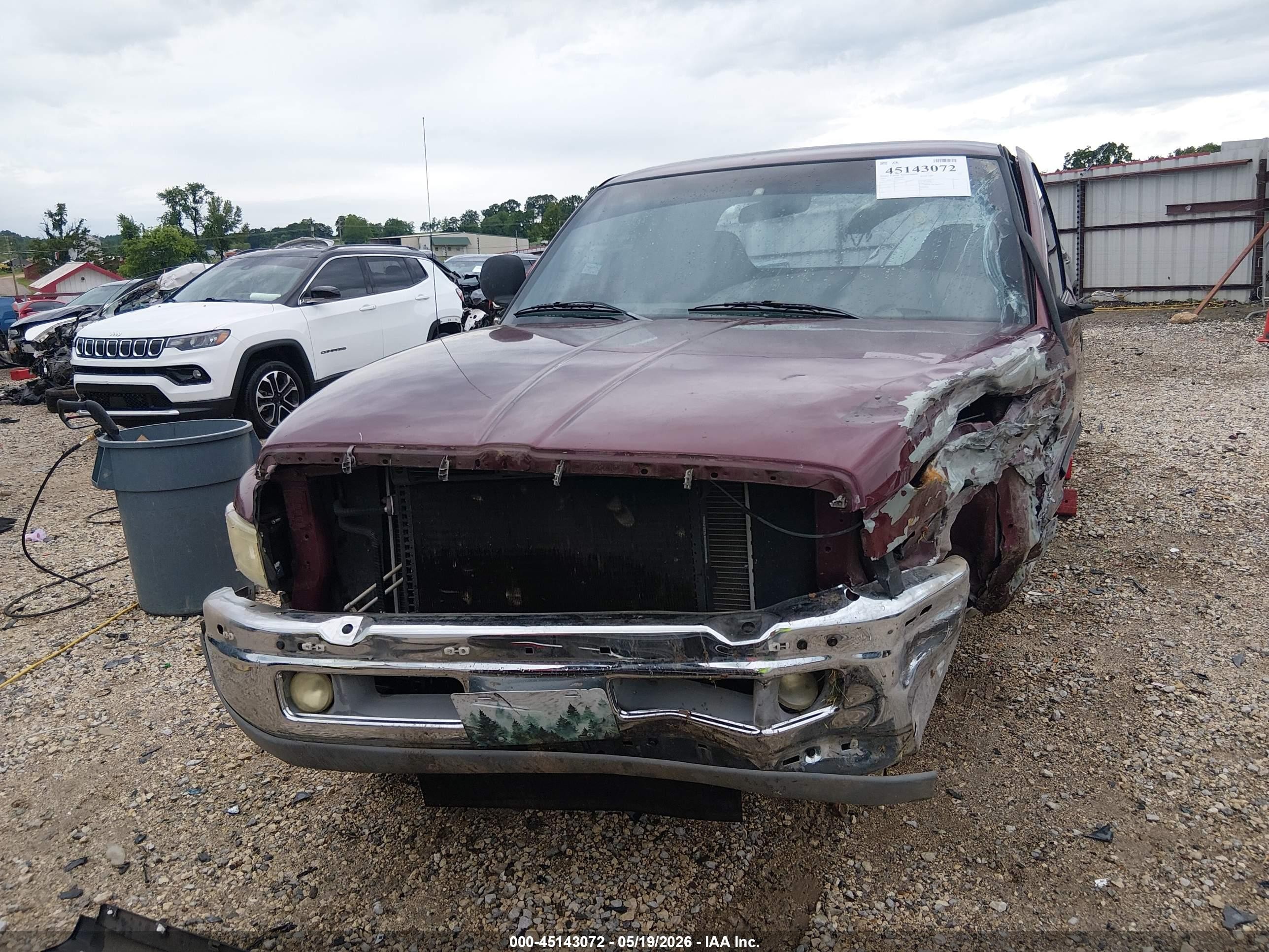 2001 Dodge Ram 1500 St Burgundy vin: 3B7HC13Z21G246619