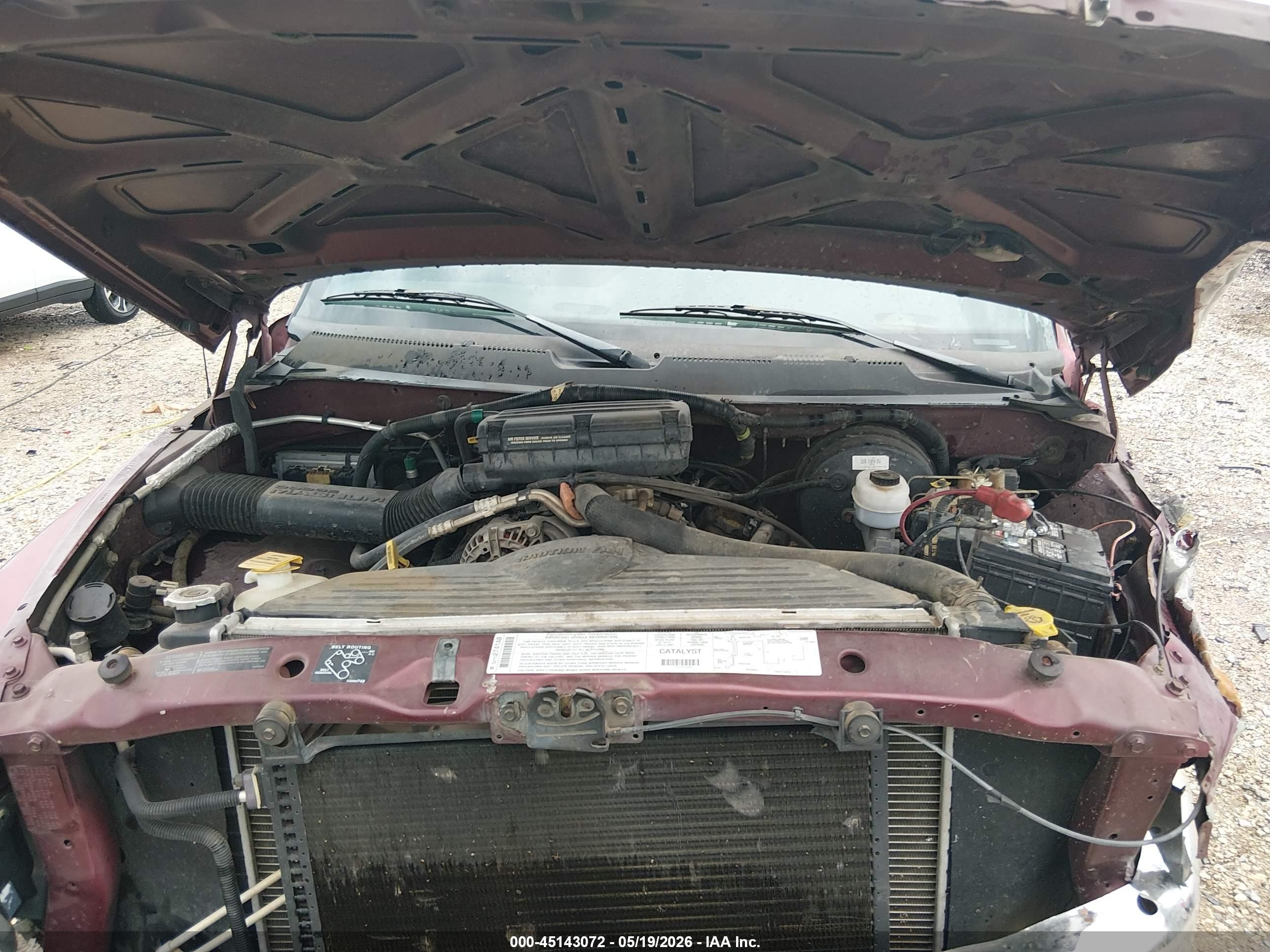 2001 Dodge Ram 1500 St Burgundy vin: 3B7HC13Z21G246619