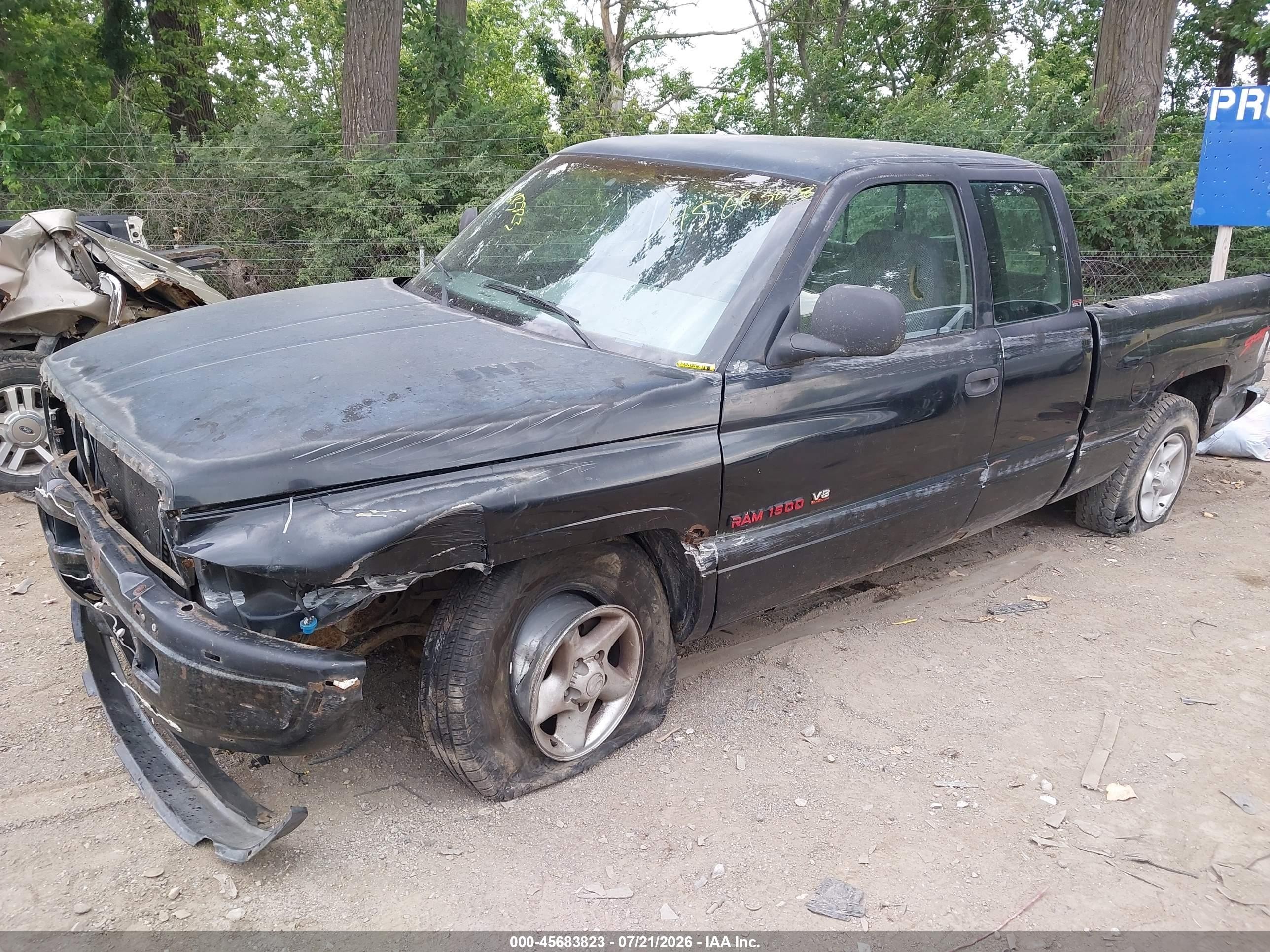 1996 Dodge Ram 1500   Black vin: 3B7HC13Z2TG113779