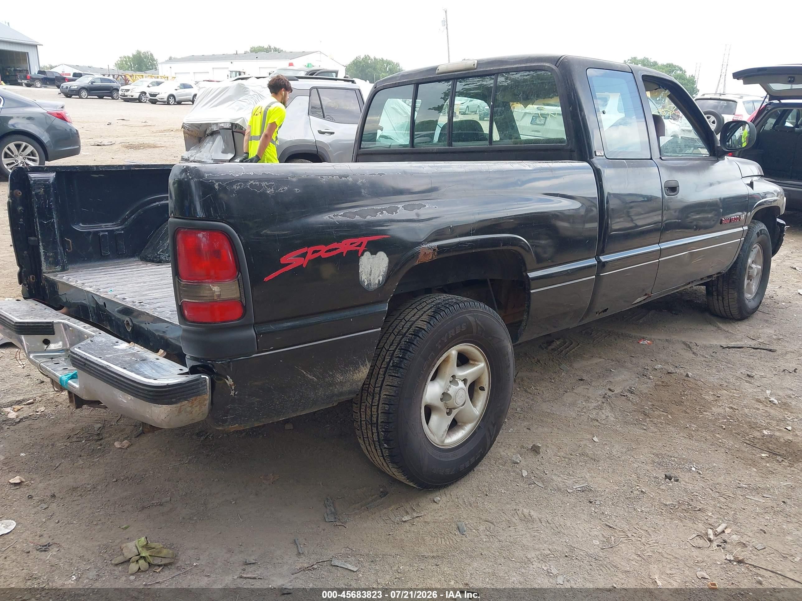 1996 Dodge Ram 1500   Black vin: 3B7HC13Z2TG113779