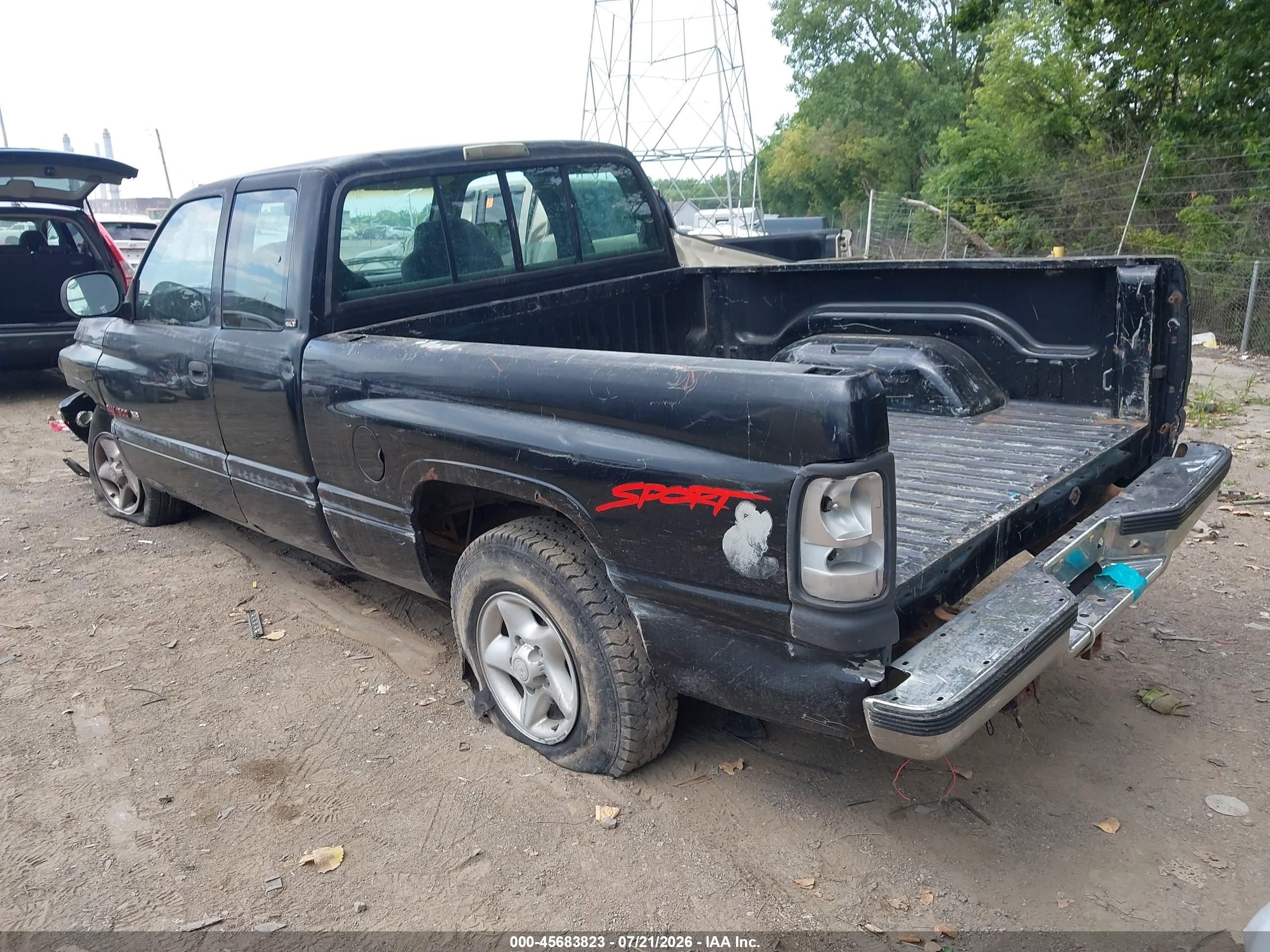 1996 Dodge Ram 1500   Black vin: 3B7HC13Z2TG113779