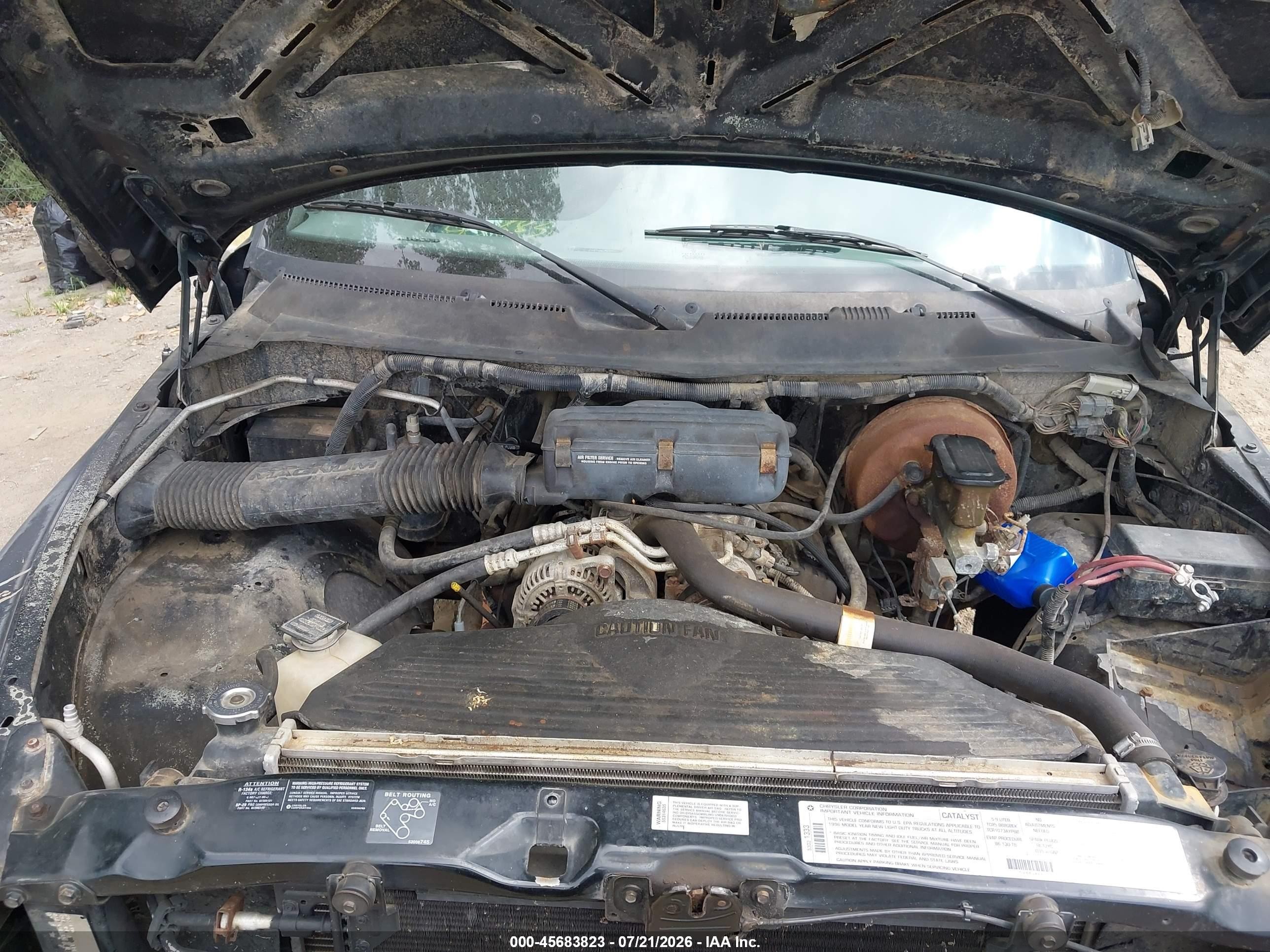 1996 Dodge Ram 1500   Black vin: 3B7HC13Z2TG113779