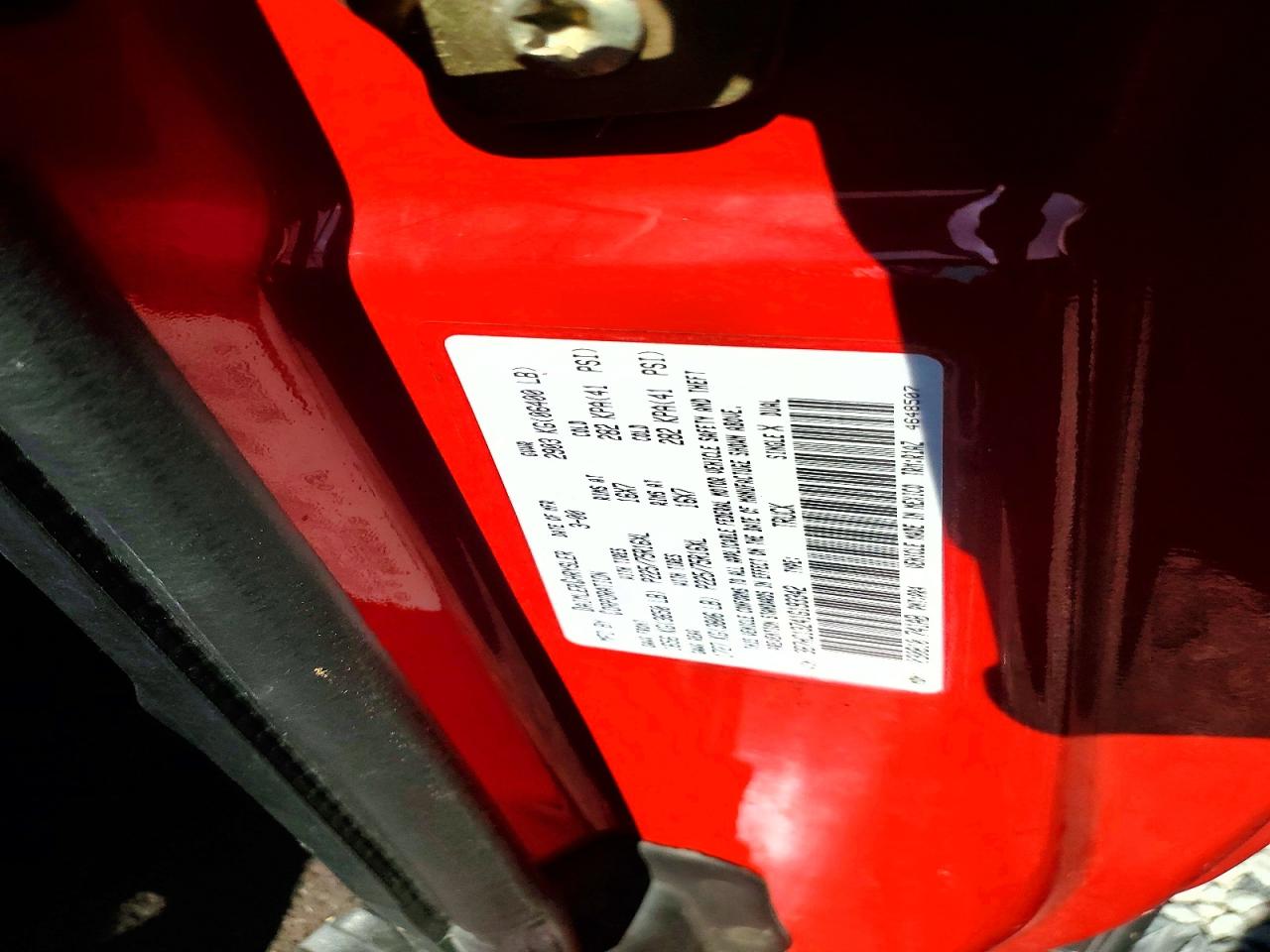 2001 Dodge Ram 1500 Red vin: 3B7HC13Z41G193342
