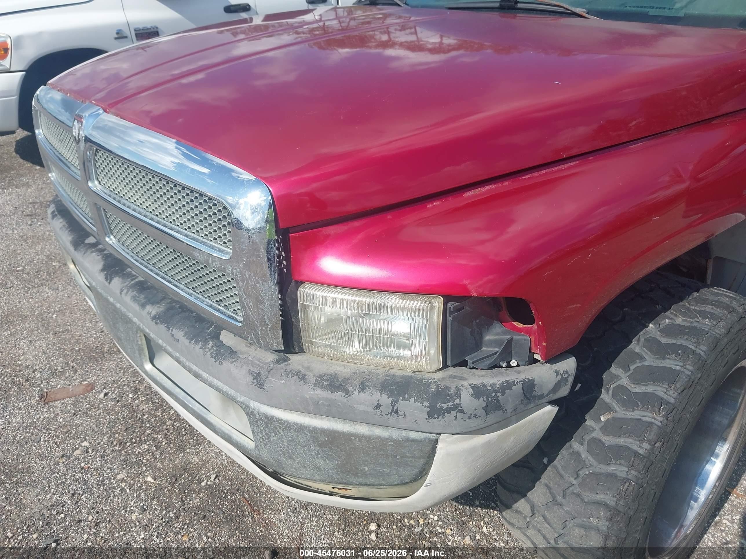 1998 Dodge Ram 1500 St Red vin: 3B7HC13Z6WG236196