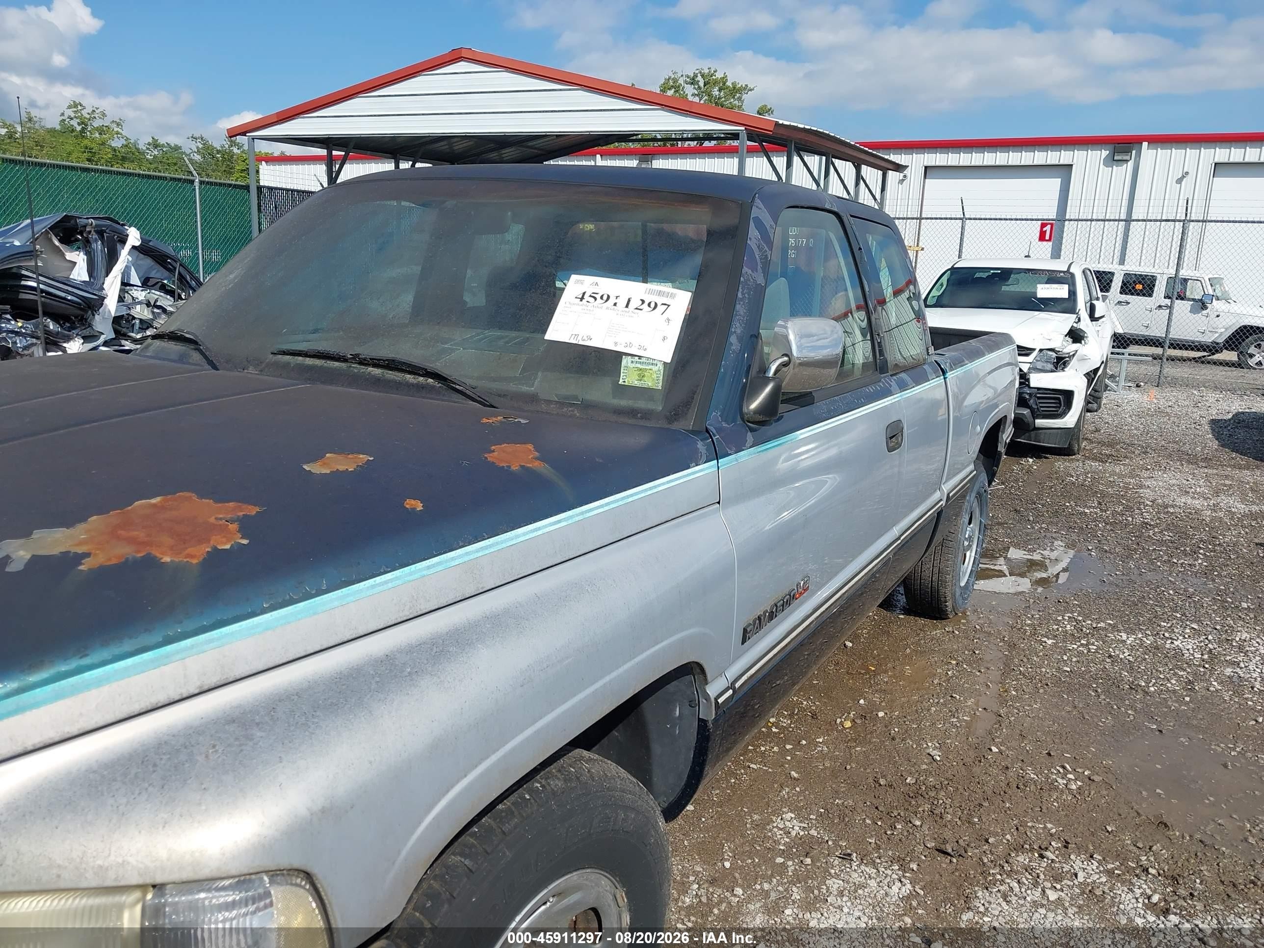 1995 Dodge Ram 1500   Blue vin: 3B7HC13Z7SM167210