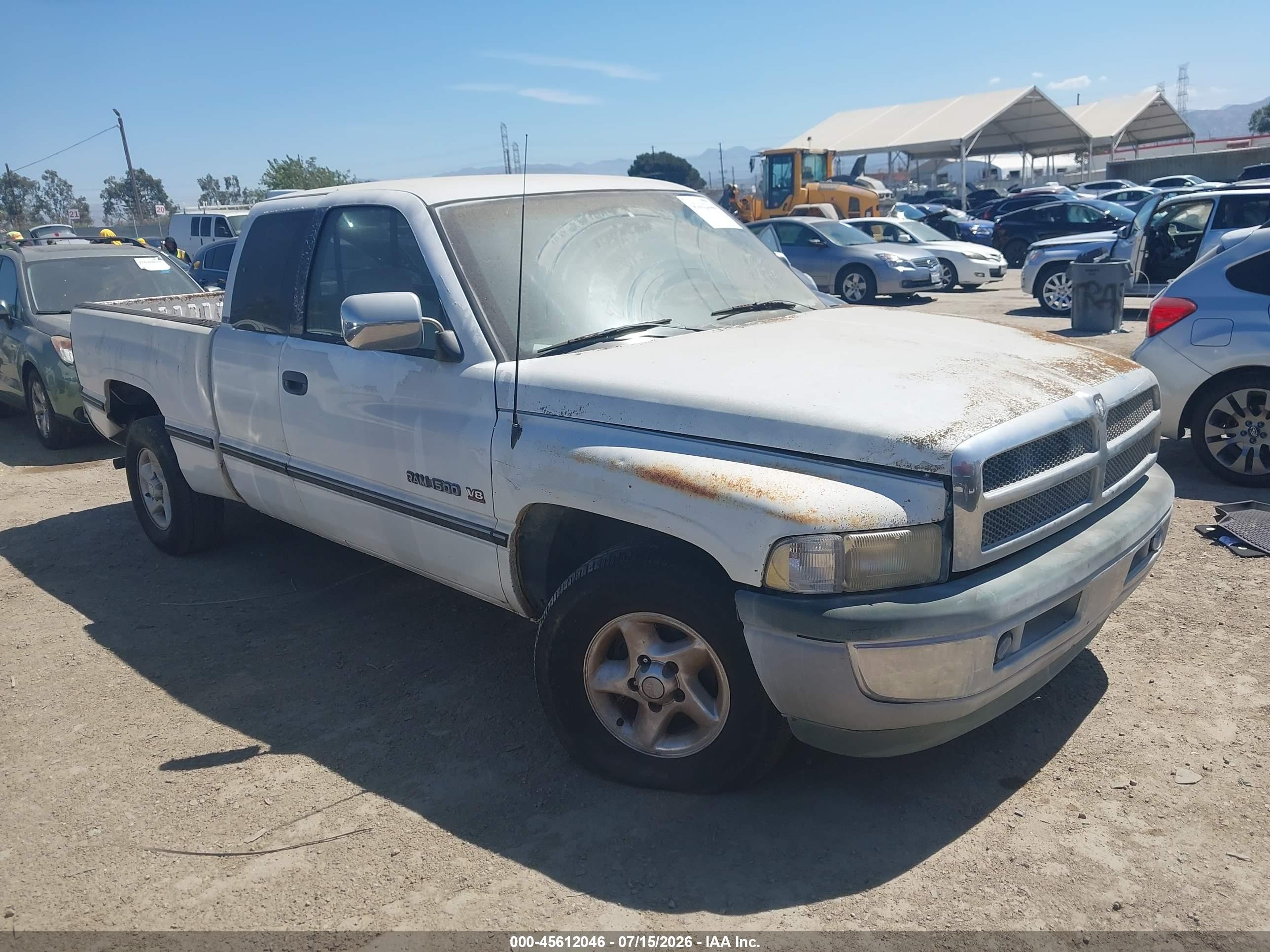1997 Dodge Ram 1500 St Белый vin: 3B7HC13Z8VG775692