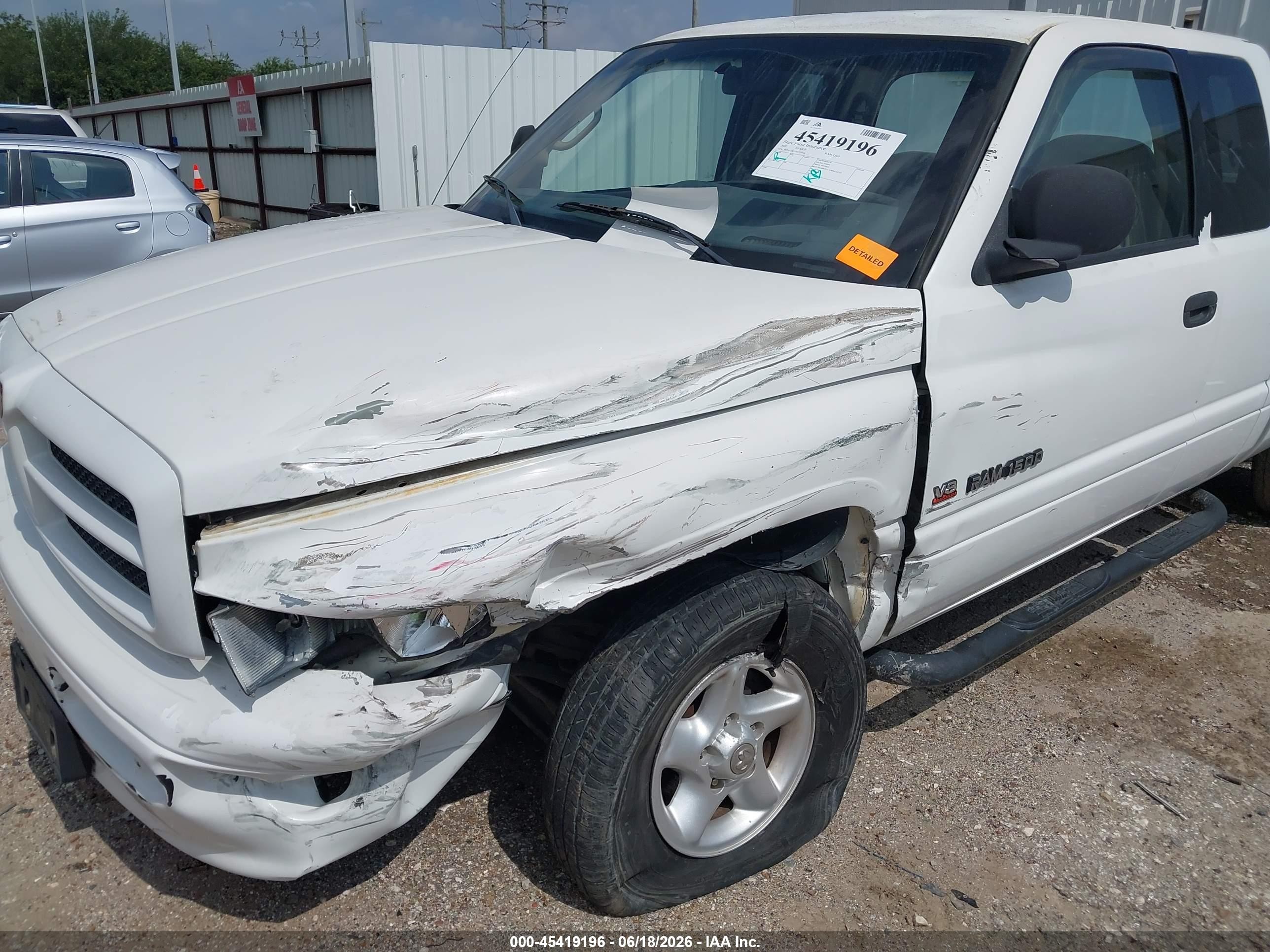 2001 Dodge Ram 1500 St White vin: 3B7HC13ZX1G723118