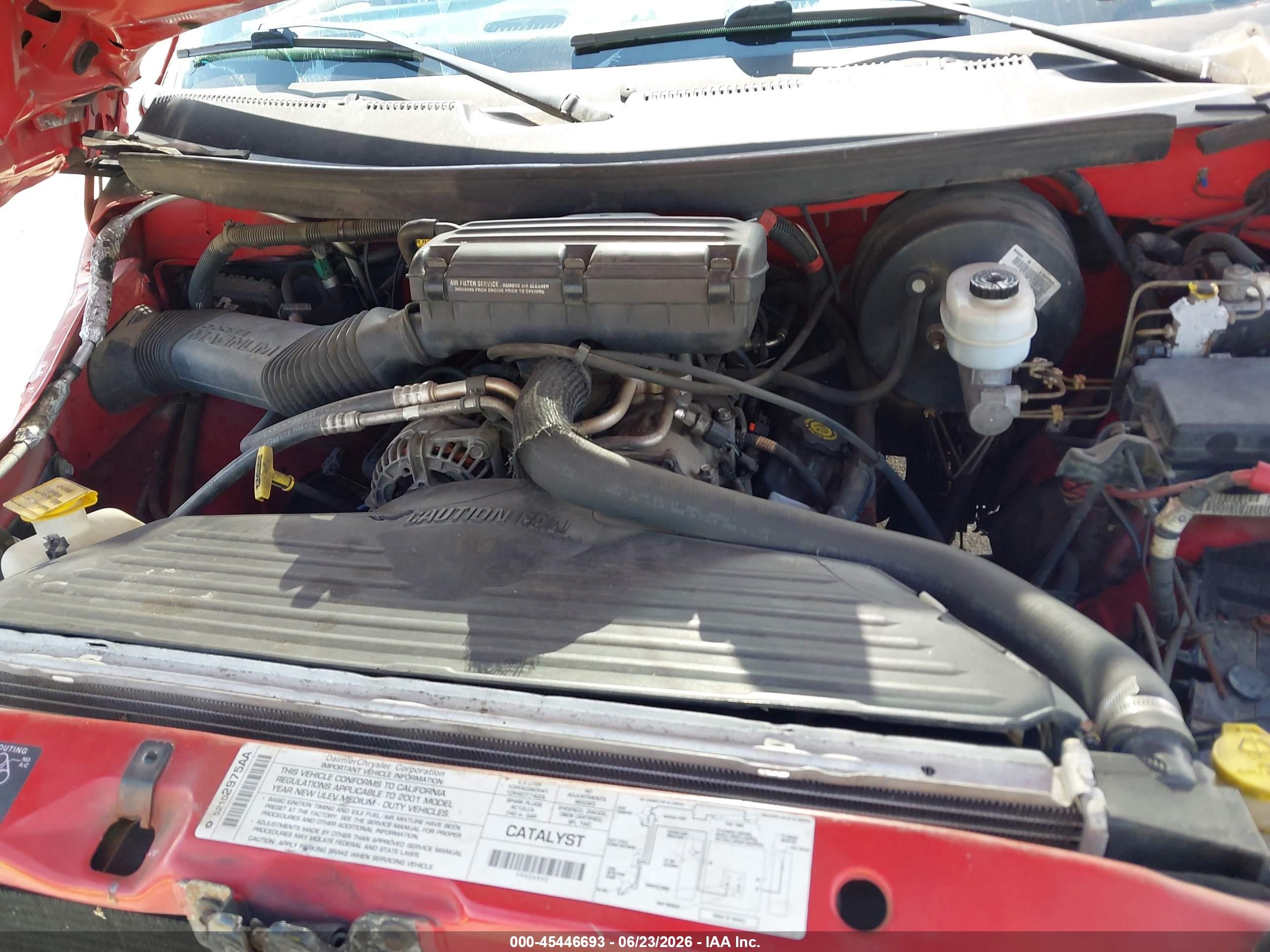 2001 Dodge Ram 1500 St Красный vin: 3B7HC13ZX1M513345