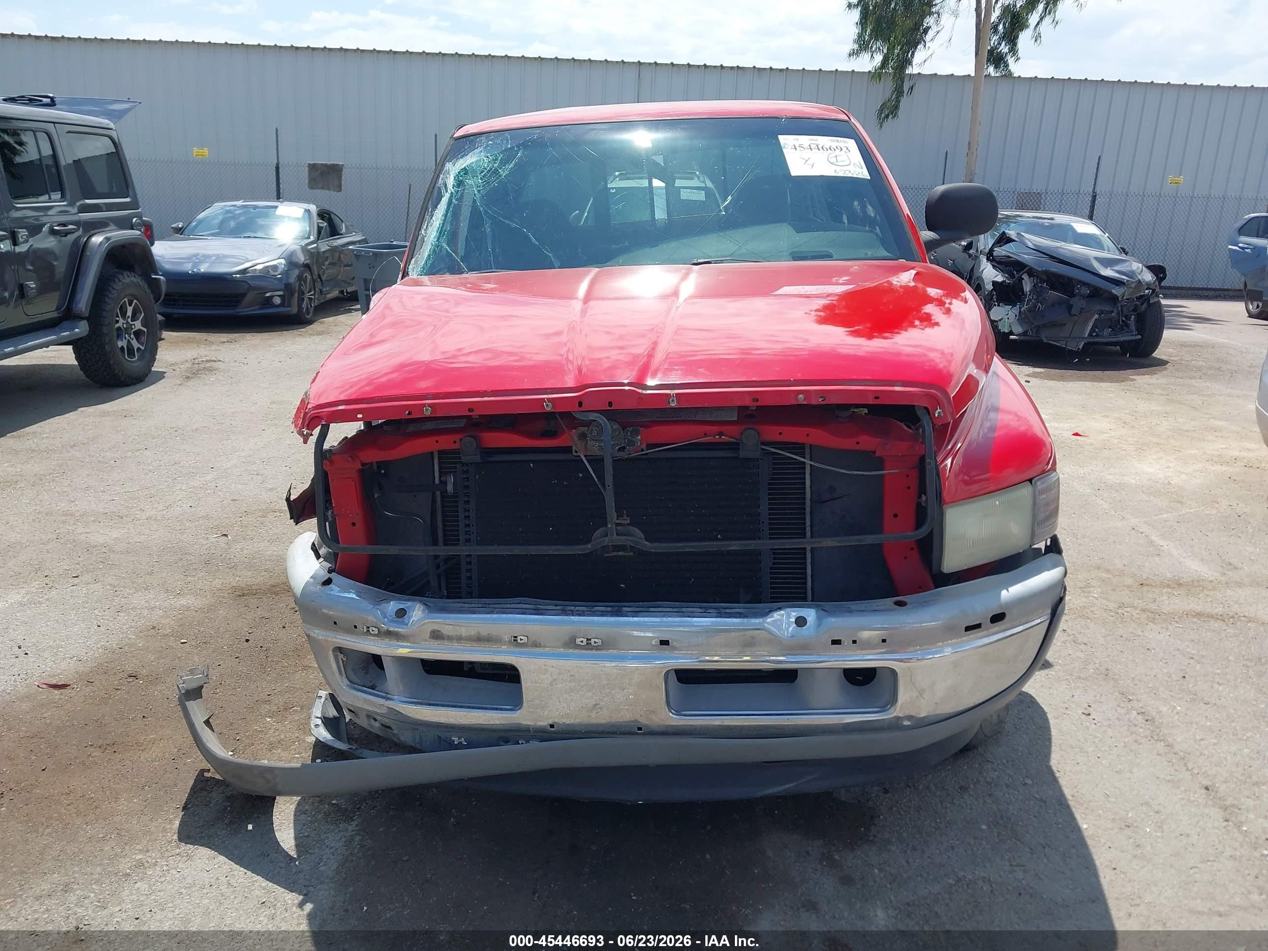 2001 Dodge Ram 1500 St Красный vin: 3B7HC13ZX1M513345