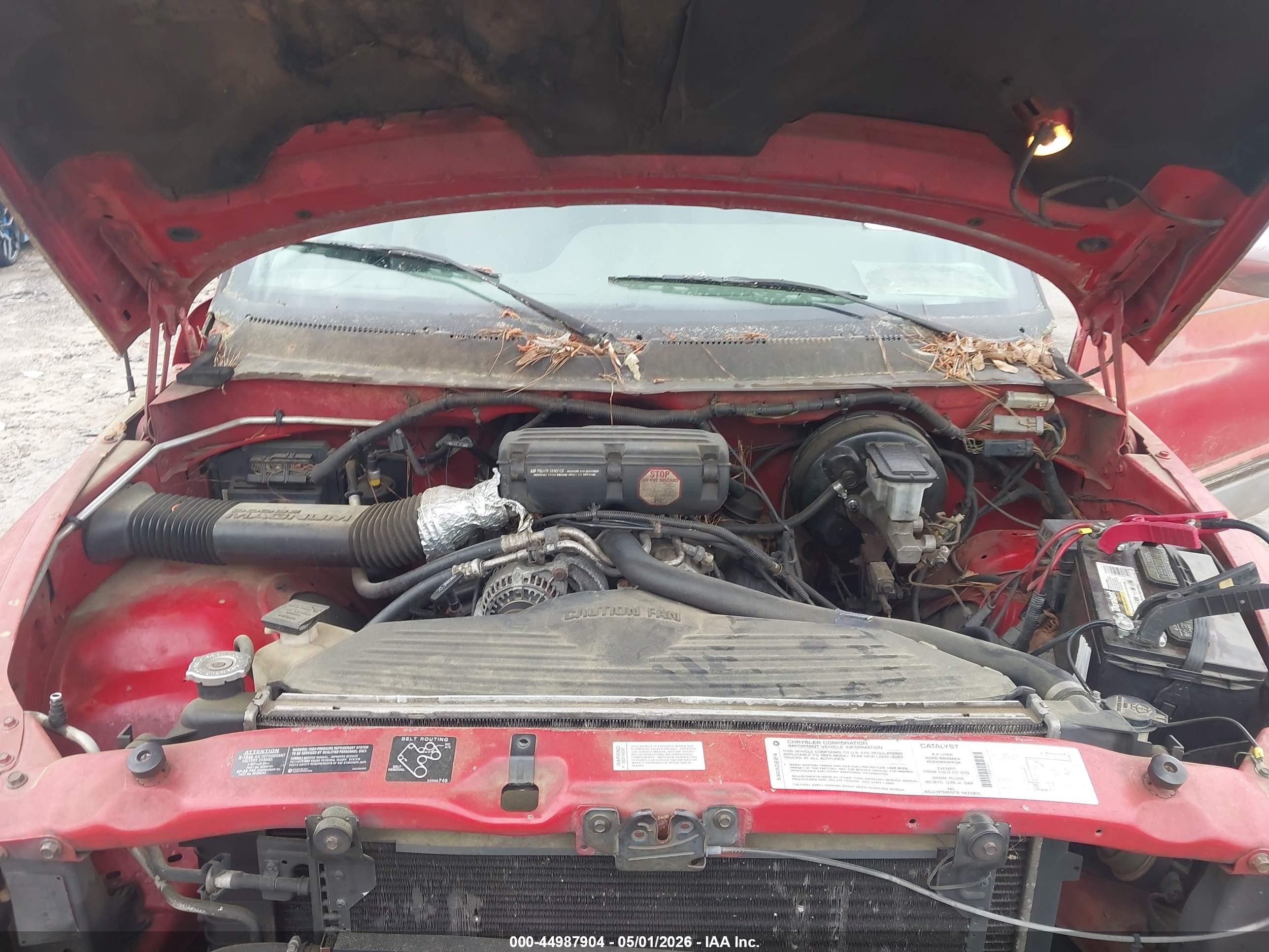 1994 Dodge Ram 1500   Red vin: 3B7HC16Y1RM555403
